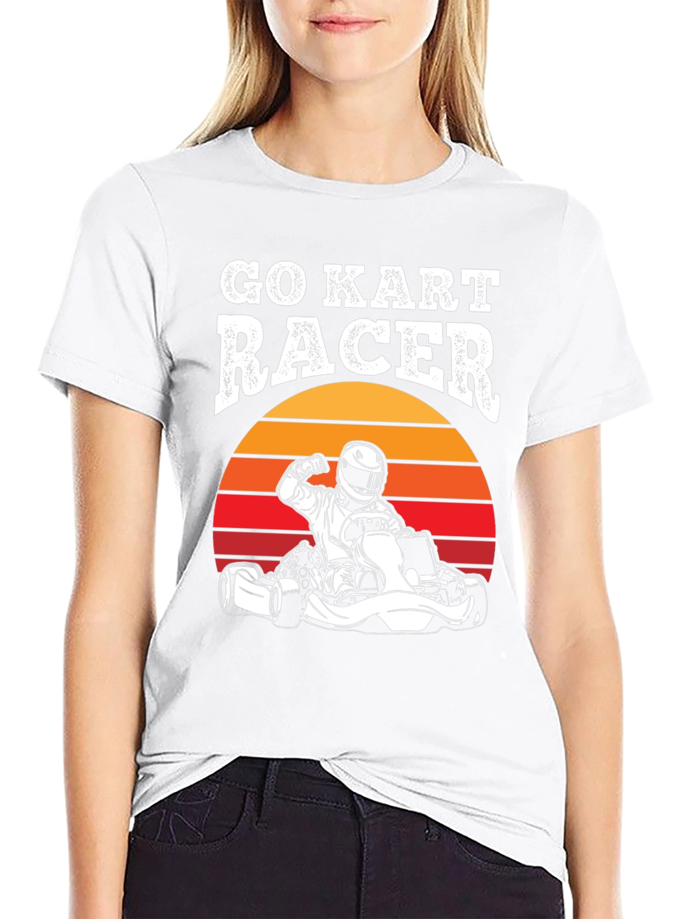 Go Kart Racer Graphic Tee - Retro Design