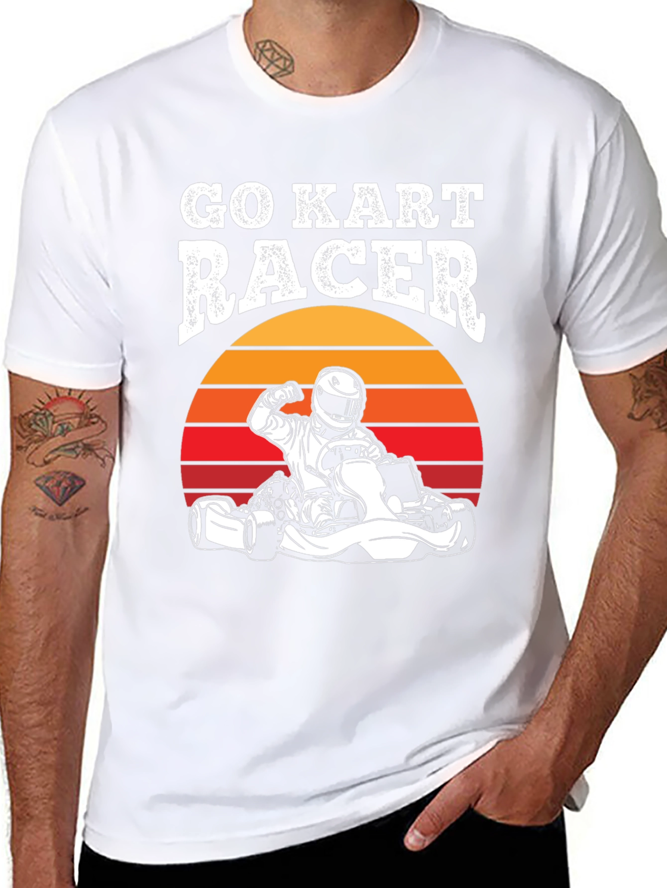 Go Kart Racer Graphic Tee - Retro Design