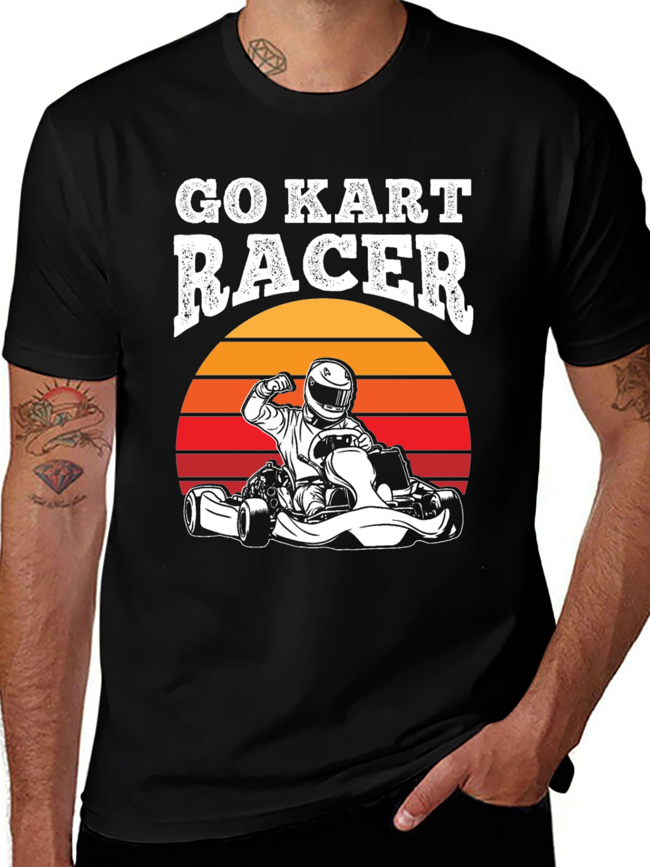 Go Kart Racer Graphic Tee - Retro Design
