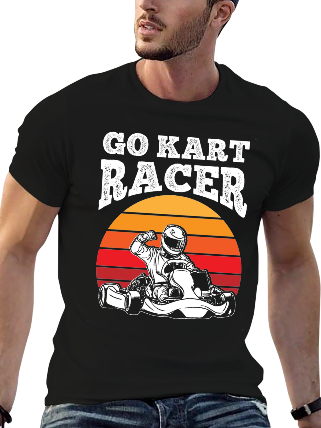 Go Kart Racer Graphic Tee - Retro Design