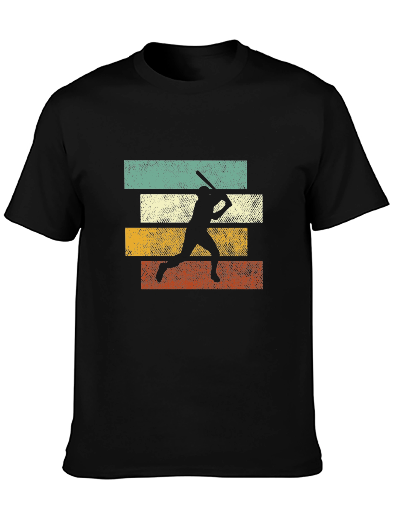 Retro Baseball Silhouette Graphic Tee