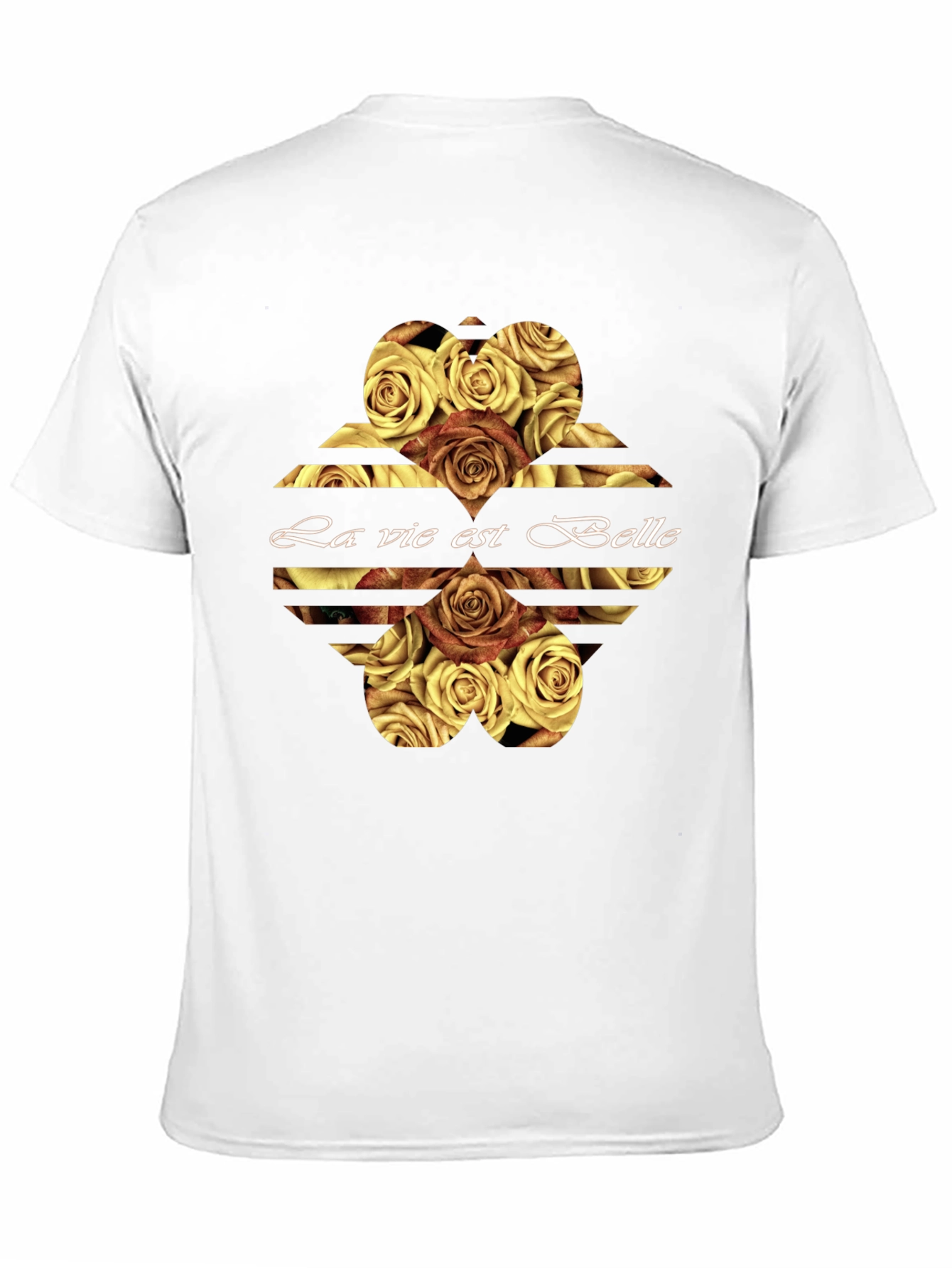 La Vie Est Belle Roses Graphic Tee - Black