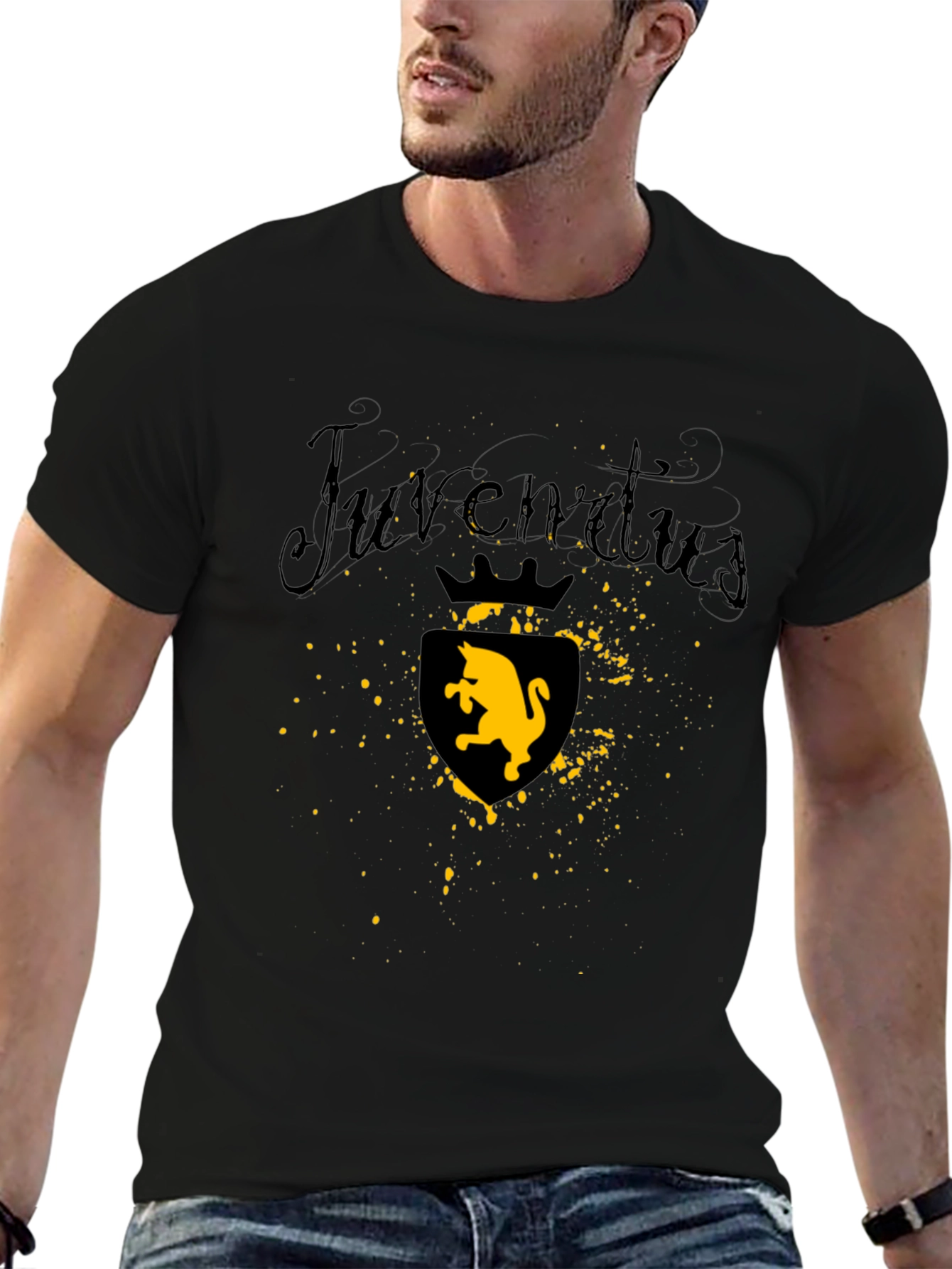 Juventus Bull Crest Black T-Shirt