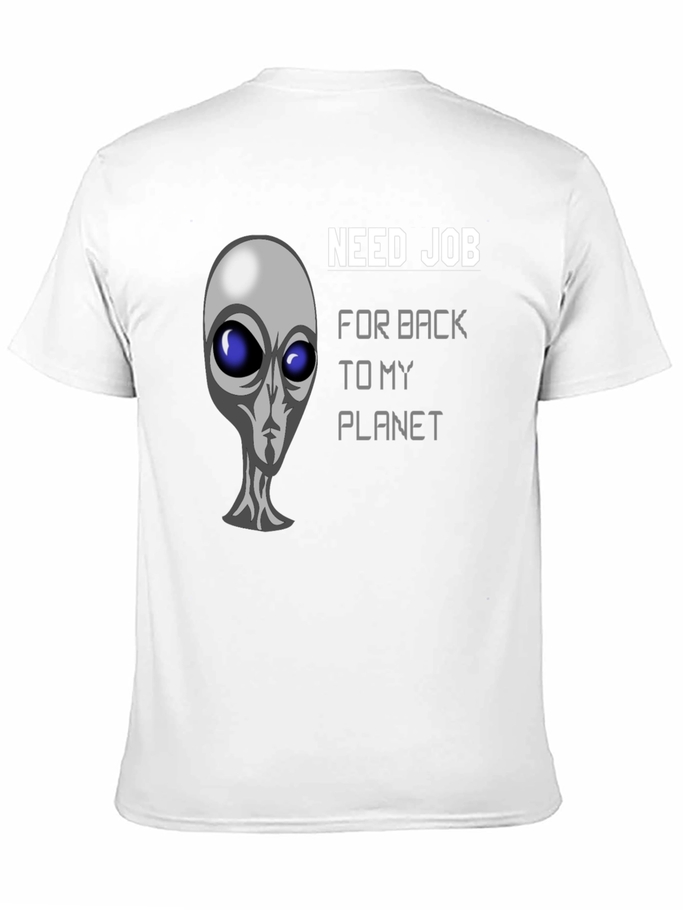 Need Job Alien Graphic Black T-Shirt
