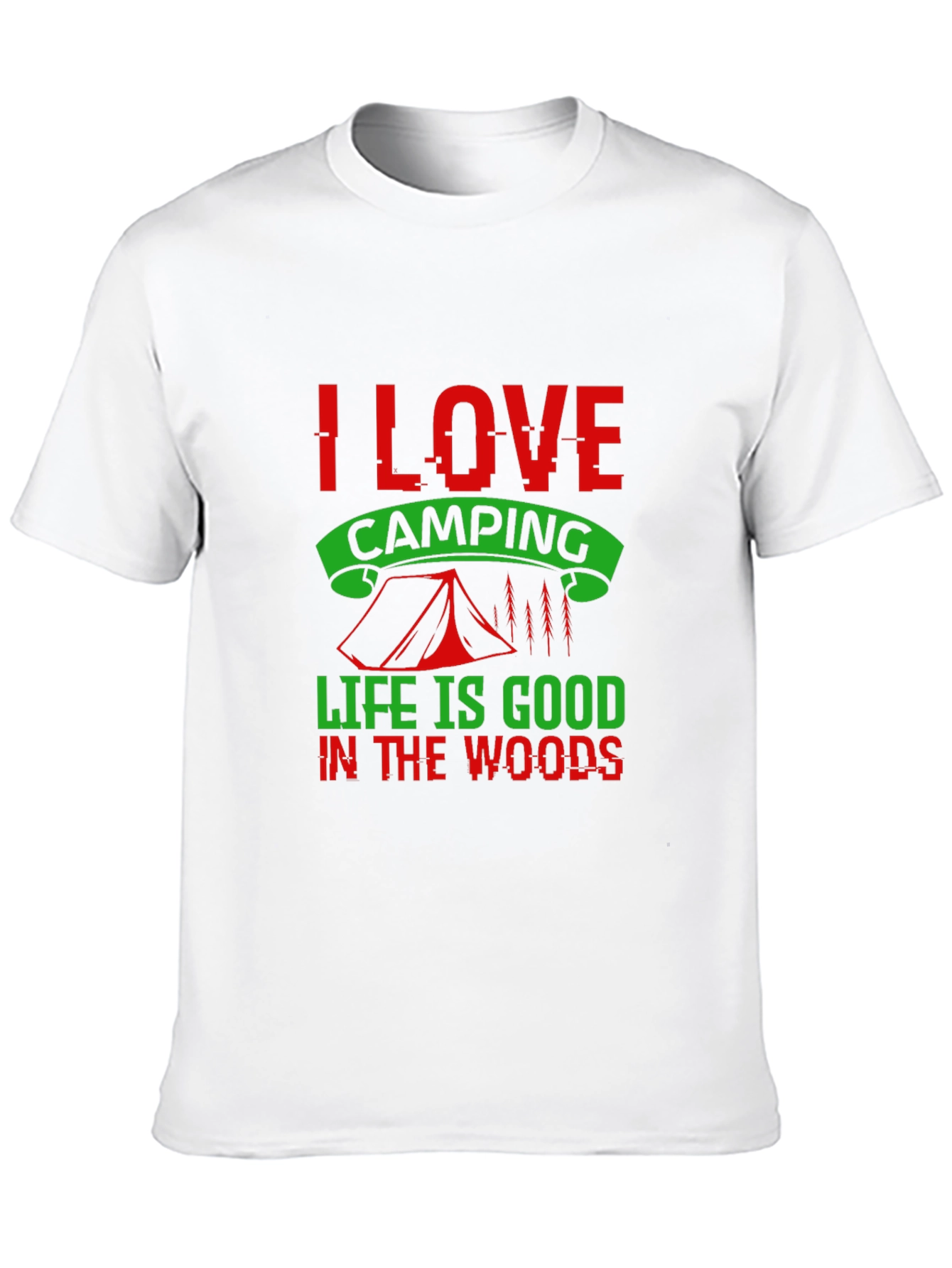 I Love Camping Graphic Tee - Black