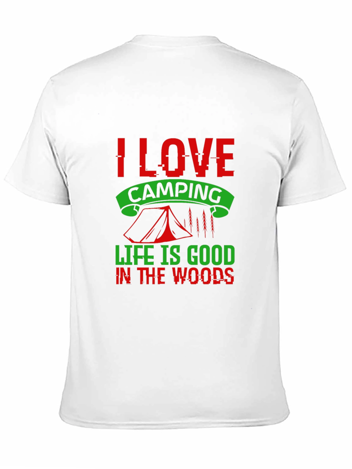 I Love Camping Graphic Tee - Black