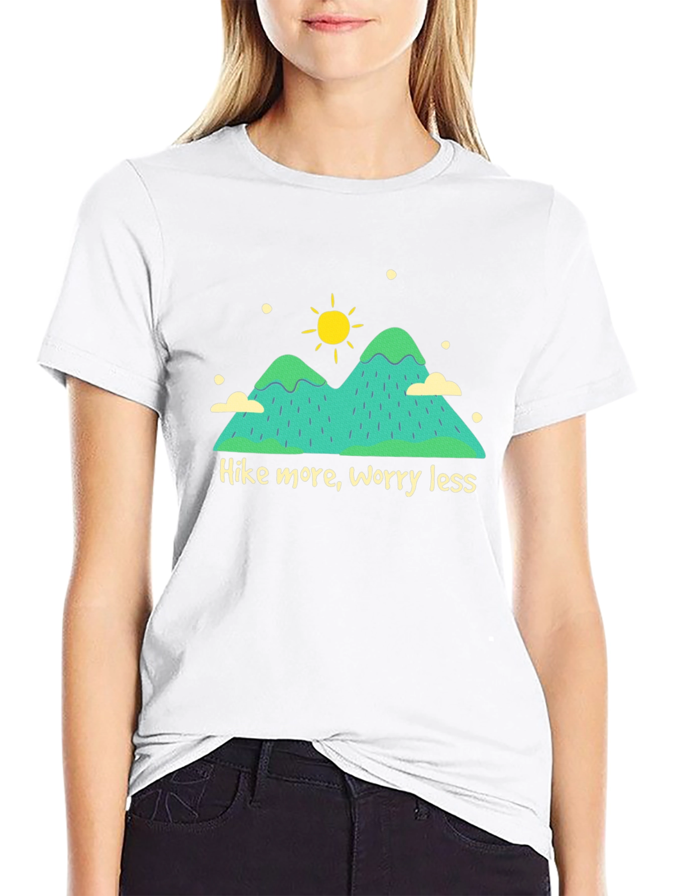 Hike More Worry Less Graphic T-Shirt