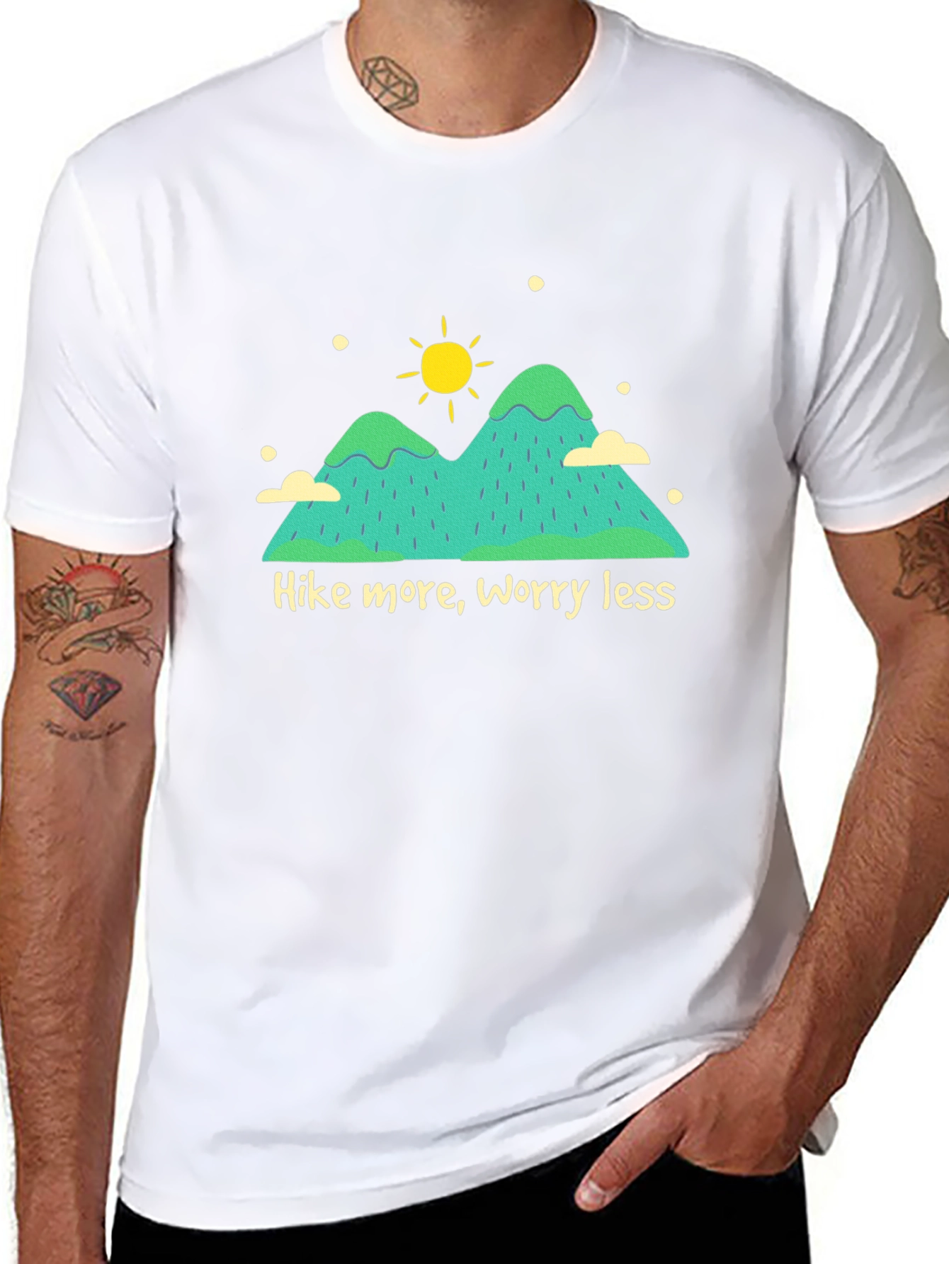Hike More Worry Less Graphic T-Shirt