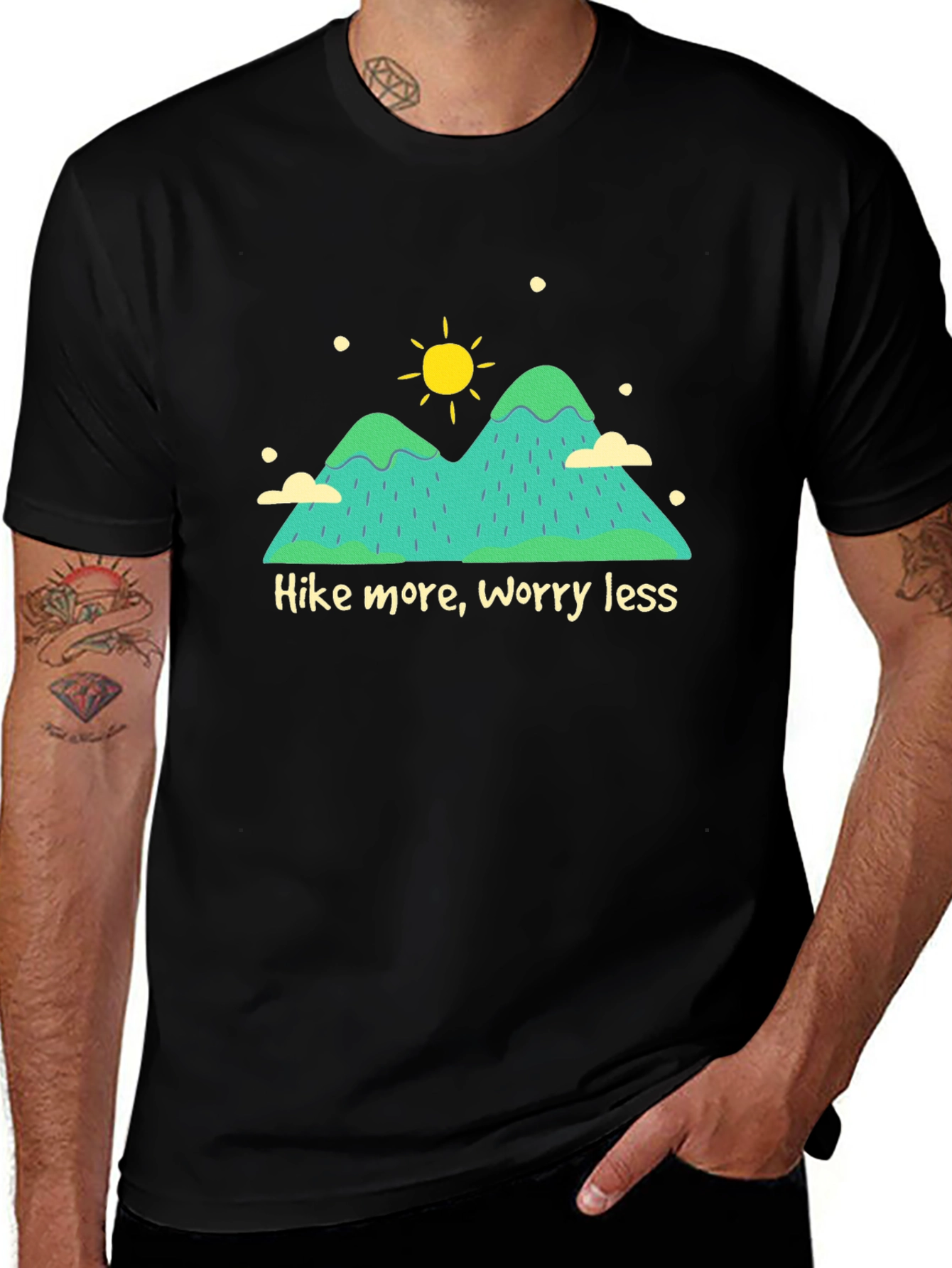 Hike More Worry Less Graphic T-Shirt