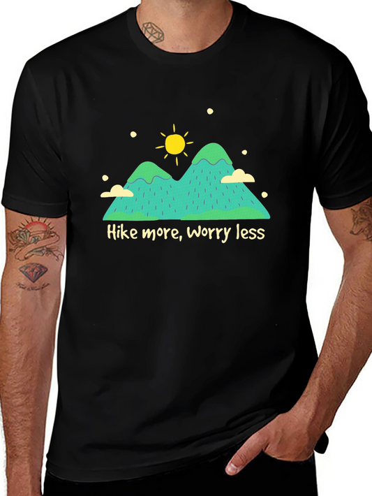 Hike More Worry Less Graphic T-Shirt