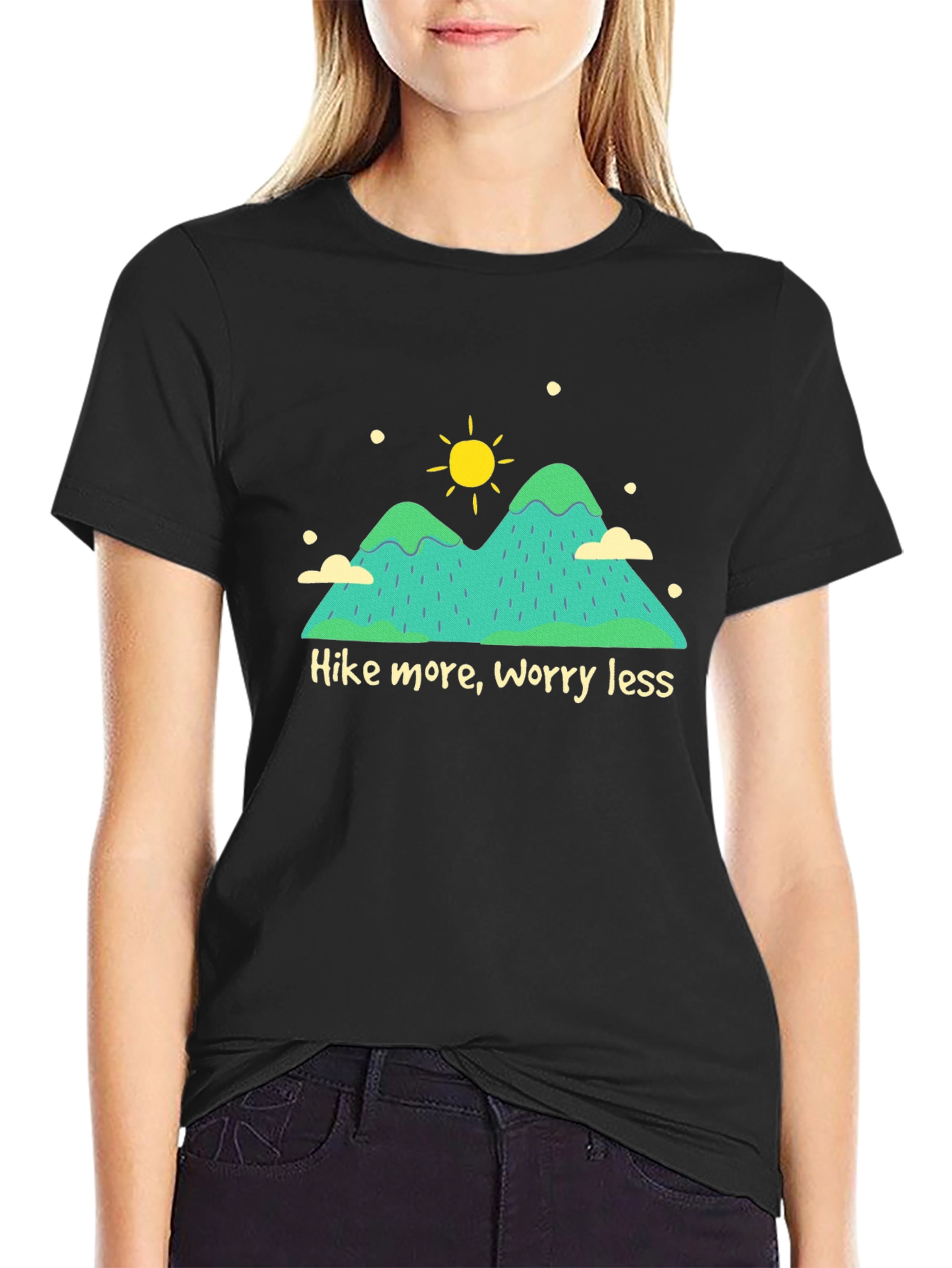Hike More Worry Less Graphic T-Shirt
