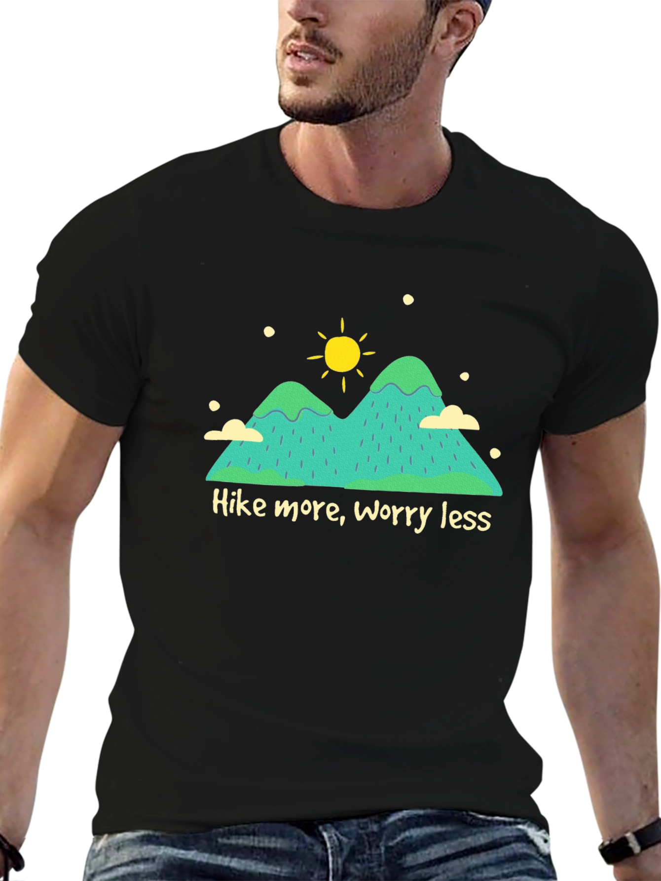 Hike More Worry Less Graphic T-Shirt