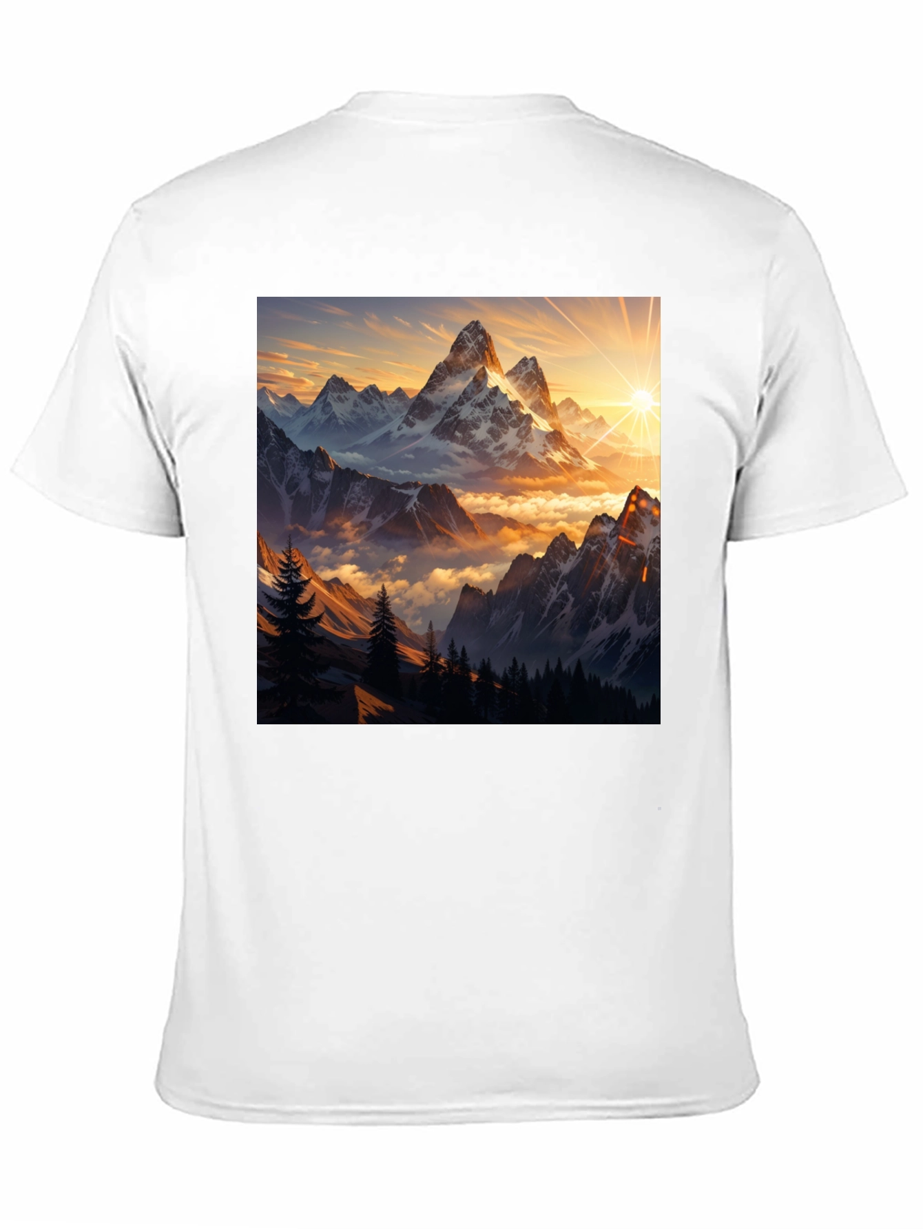 Mountain Sunset Graphic Tee - Nature Inspired Design