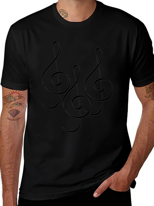 Treble Clef Black T-Shirt