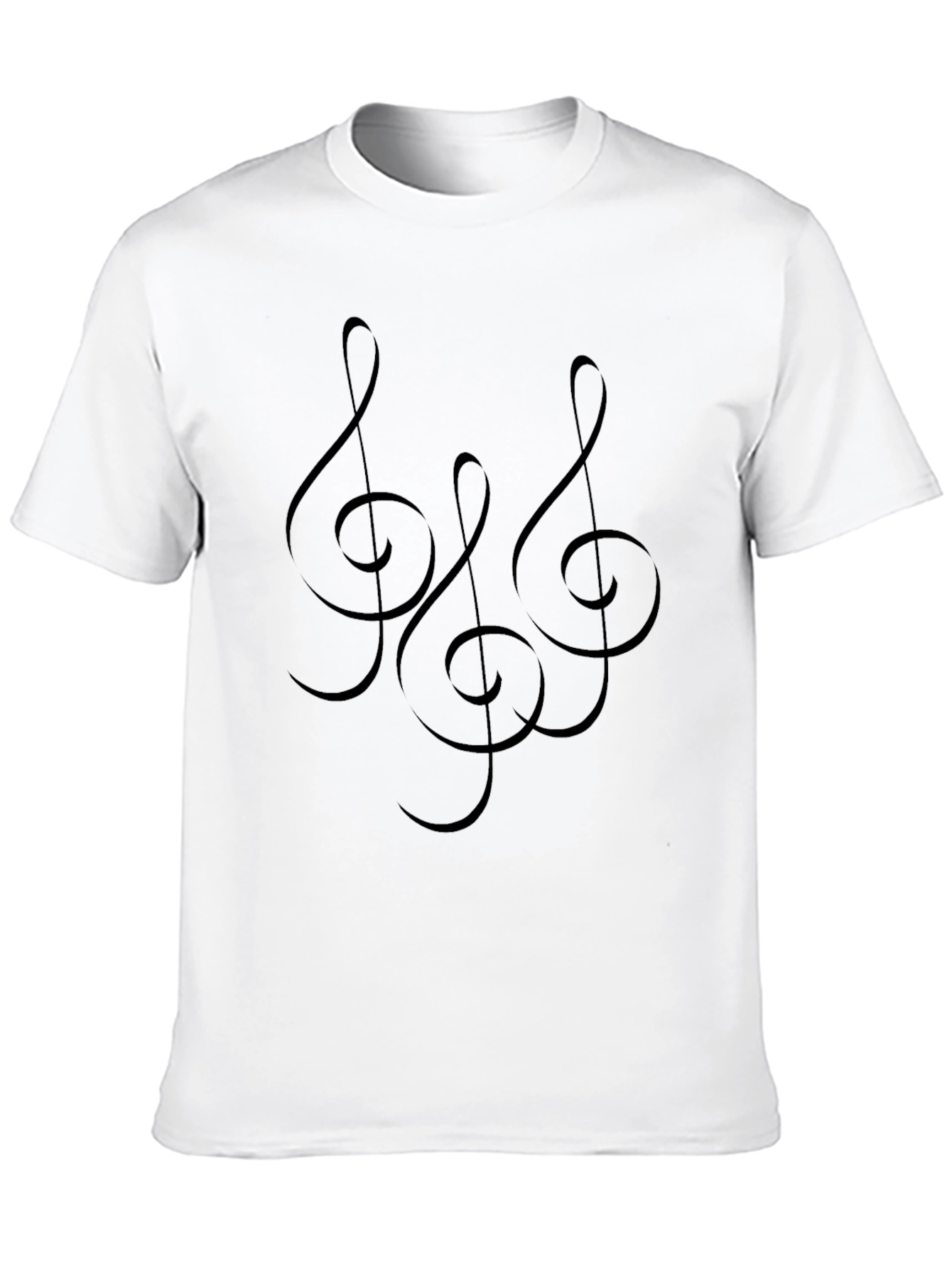 Treble Clef Black T-Shirt