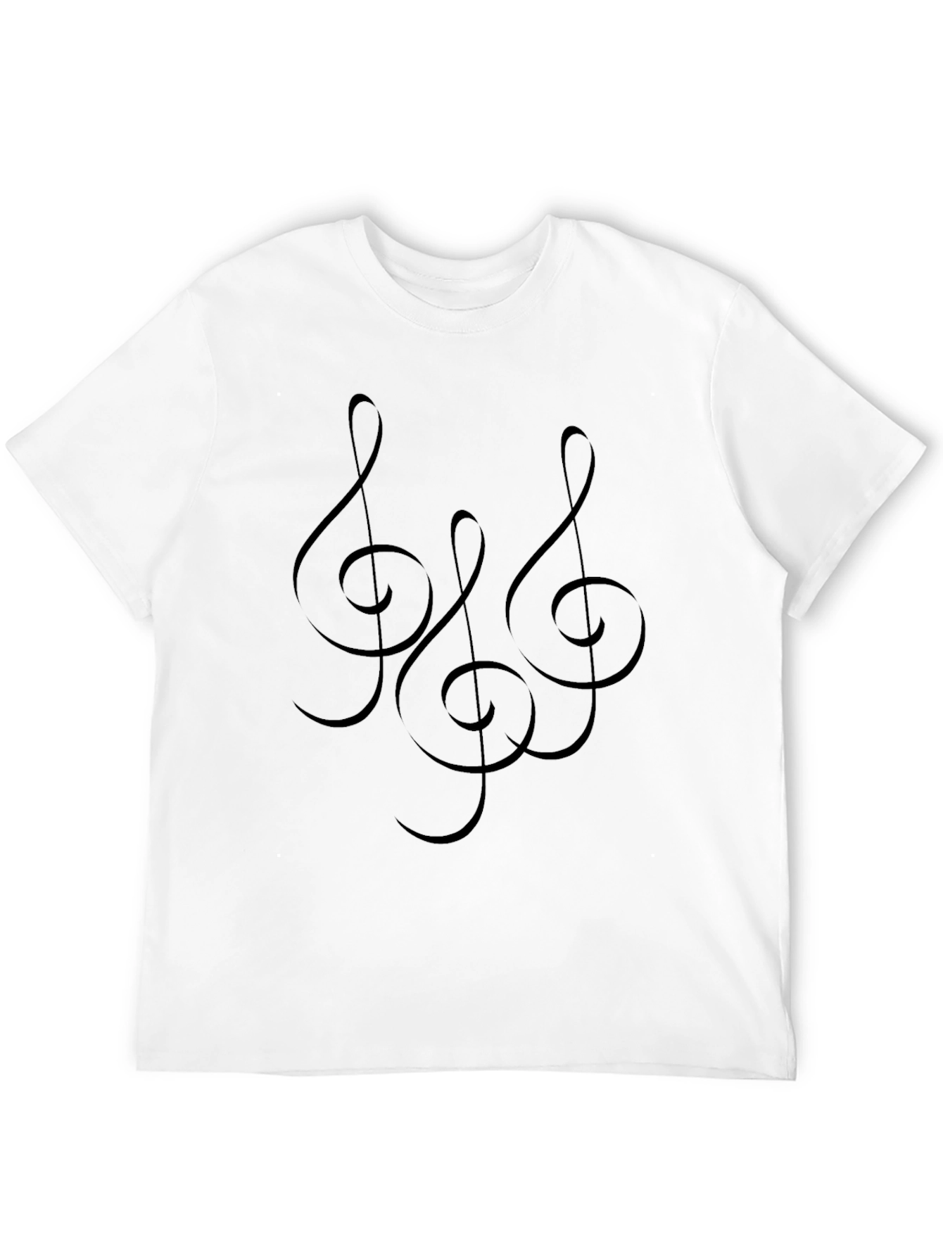 Treble Clef Black T-Shirt