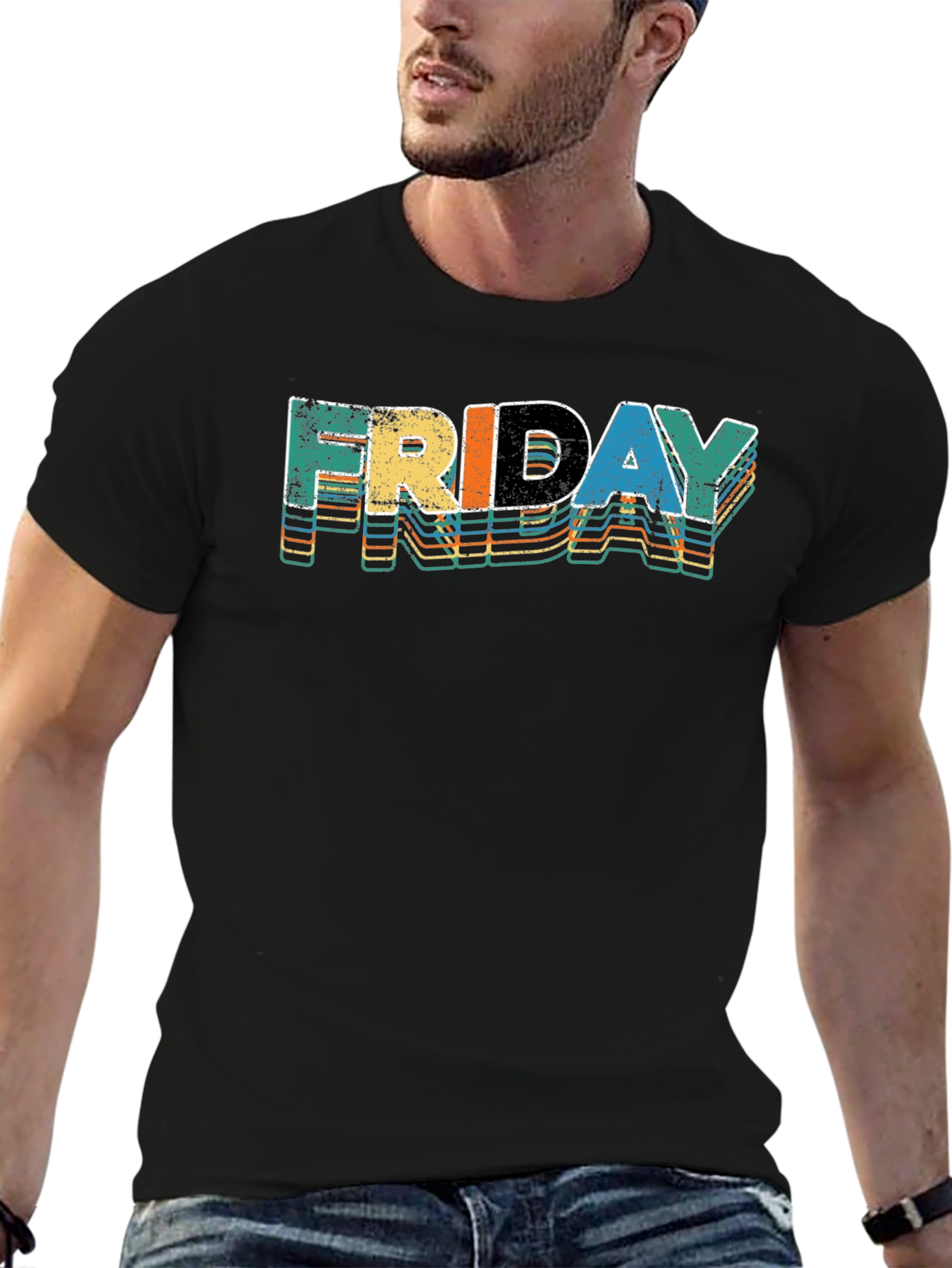 Retro Friday Graphic T-Shirt