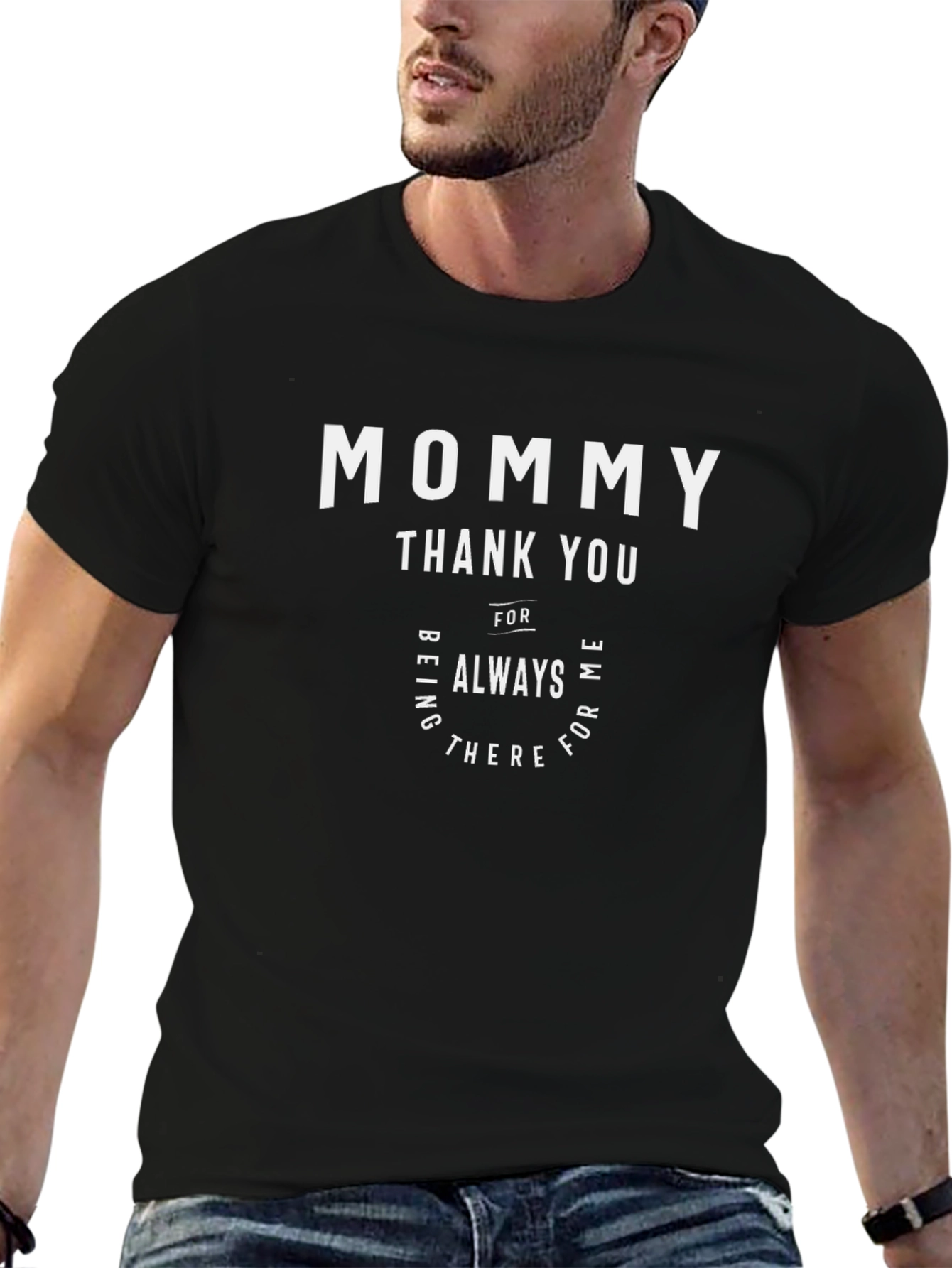 Mommy Thank You T-Shirt - Black