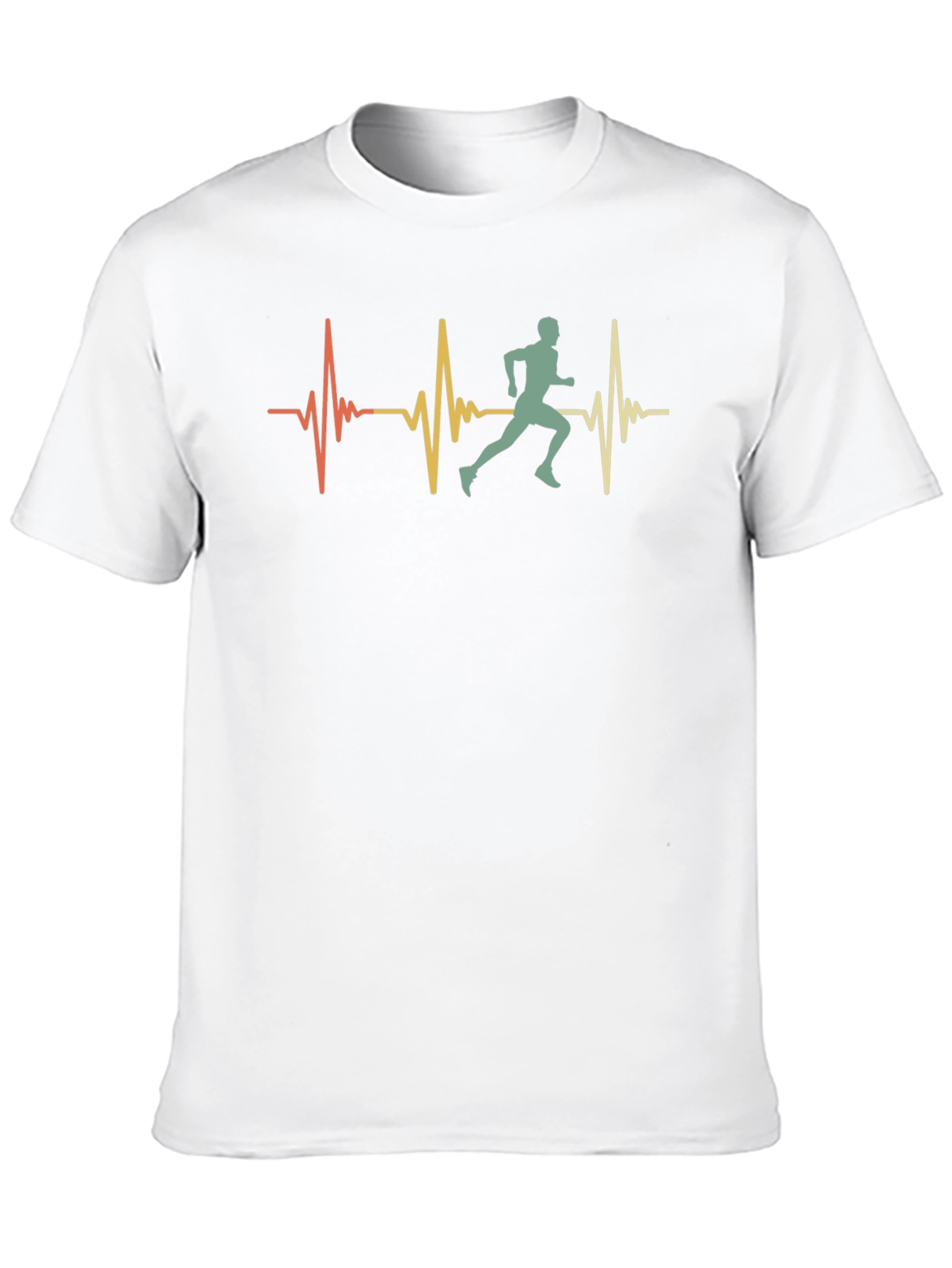 Runner Heartbeat Graphic Tee - Black