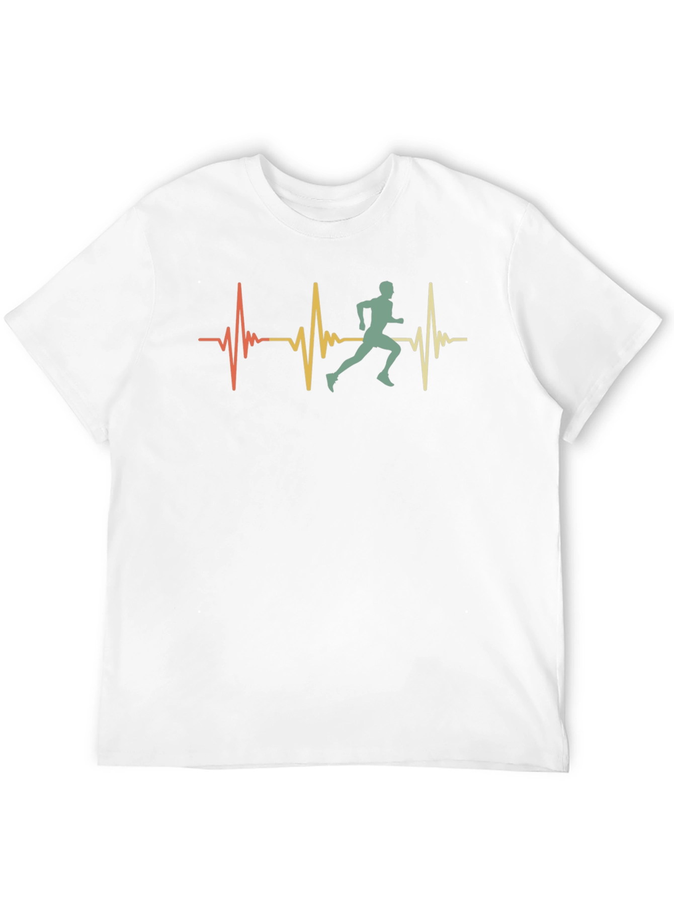 Runner Heartbeat Graphic Tee - Black