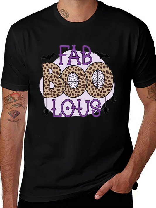 Fabulous Halloween T-Shirt - Leopard Print Boo!