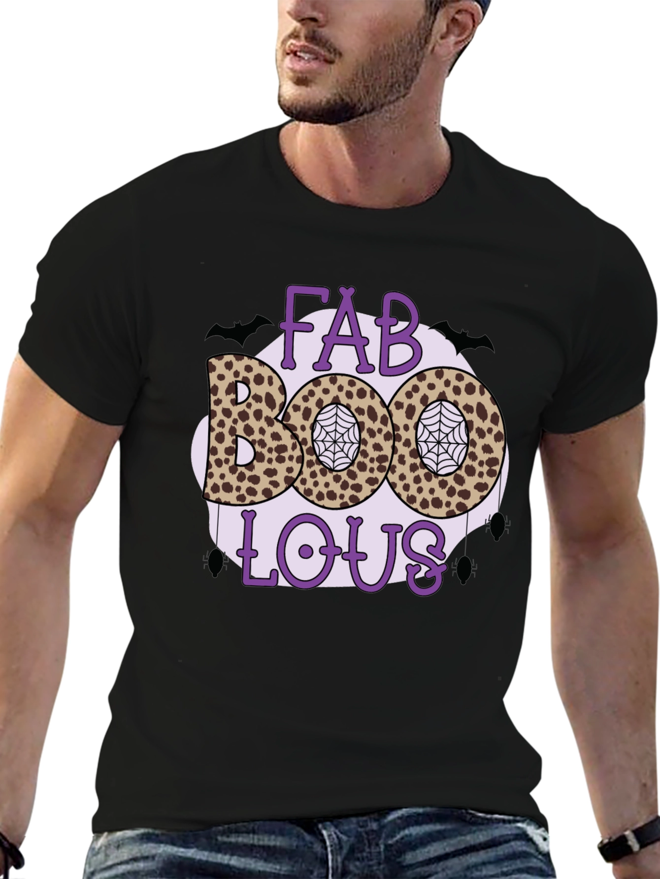 Fabulous Halloween T-Shirt - Leopard Print Boo!