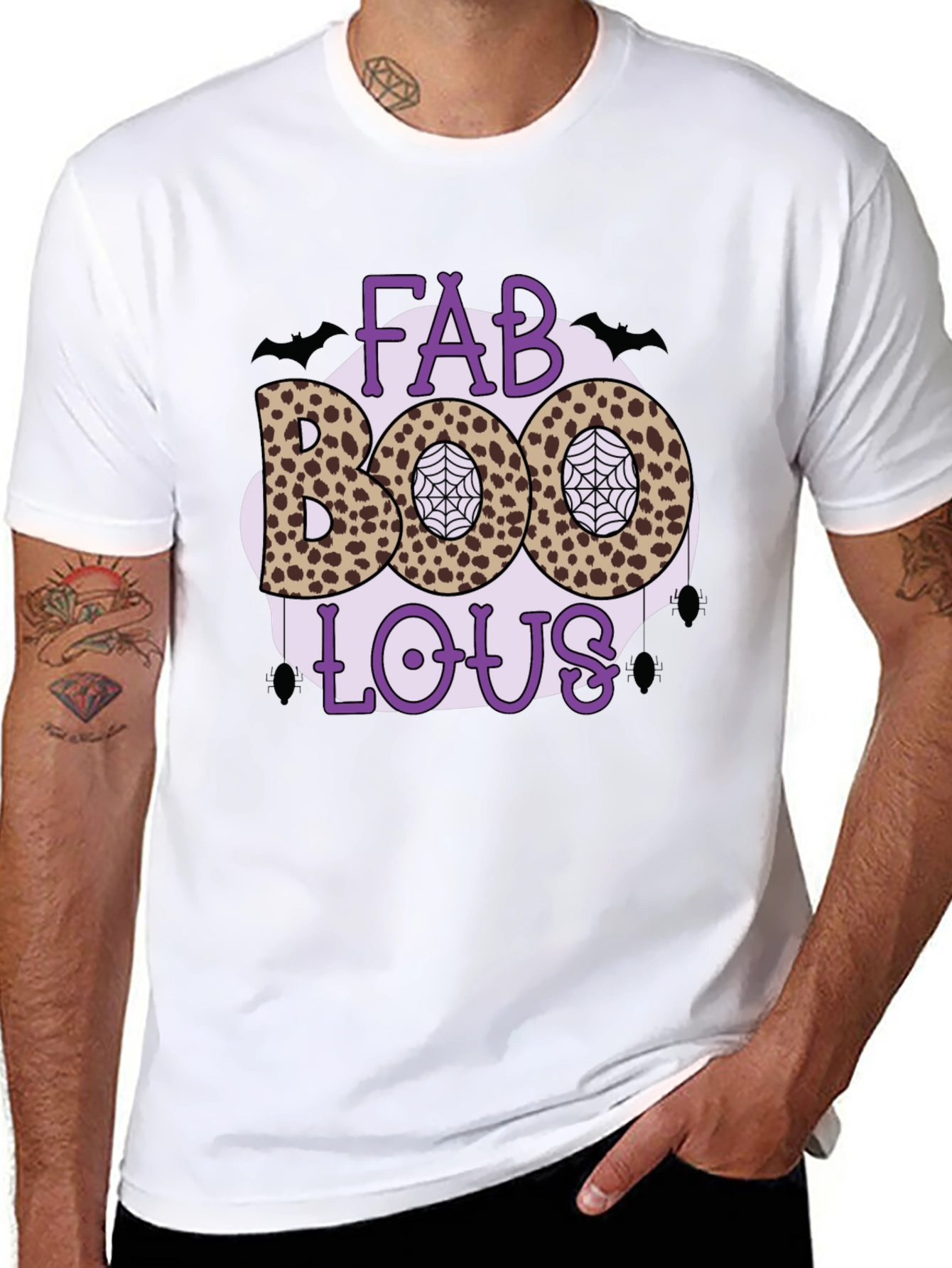 Fabulous Halloween T-Shirt - Leopard Print Boo!
