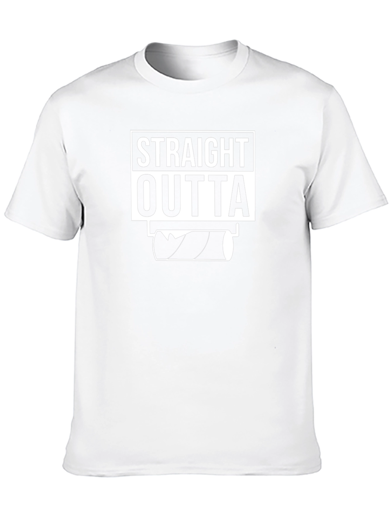 Straight Outta Toilet Paper Funny Graphic T-Shirt