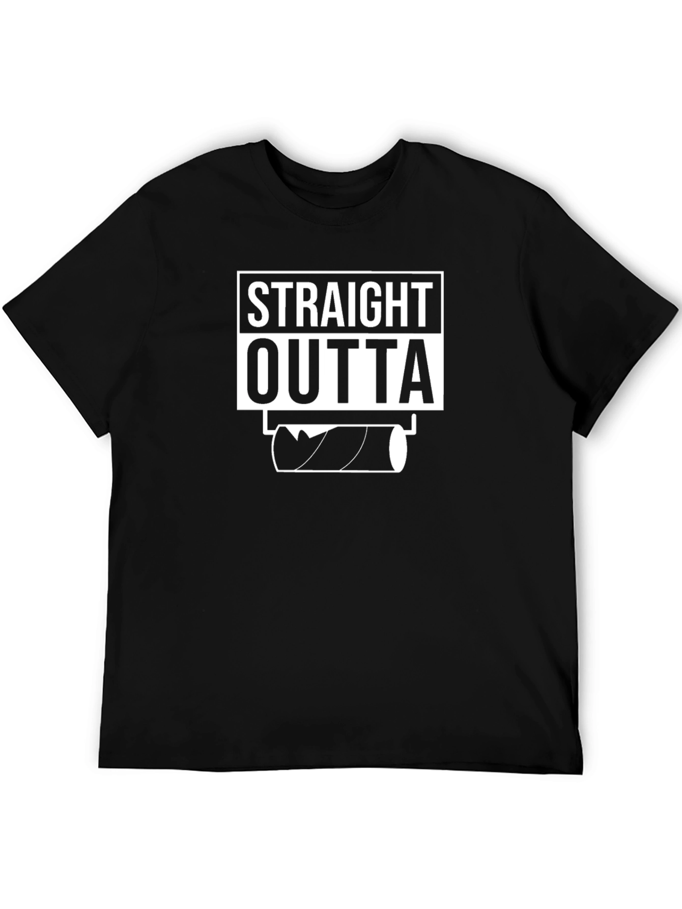 Straight Outta Toilet Paper Funny Graphic T-Shirt
