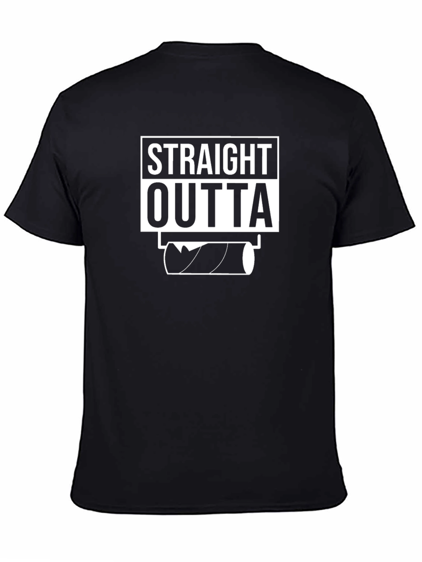 Straight Outta Toilet Paper Funny Graphic T-Shirt