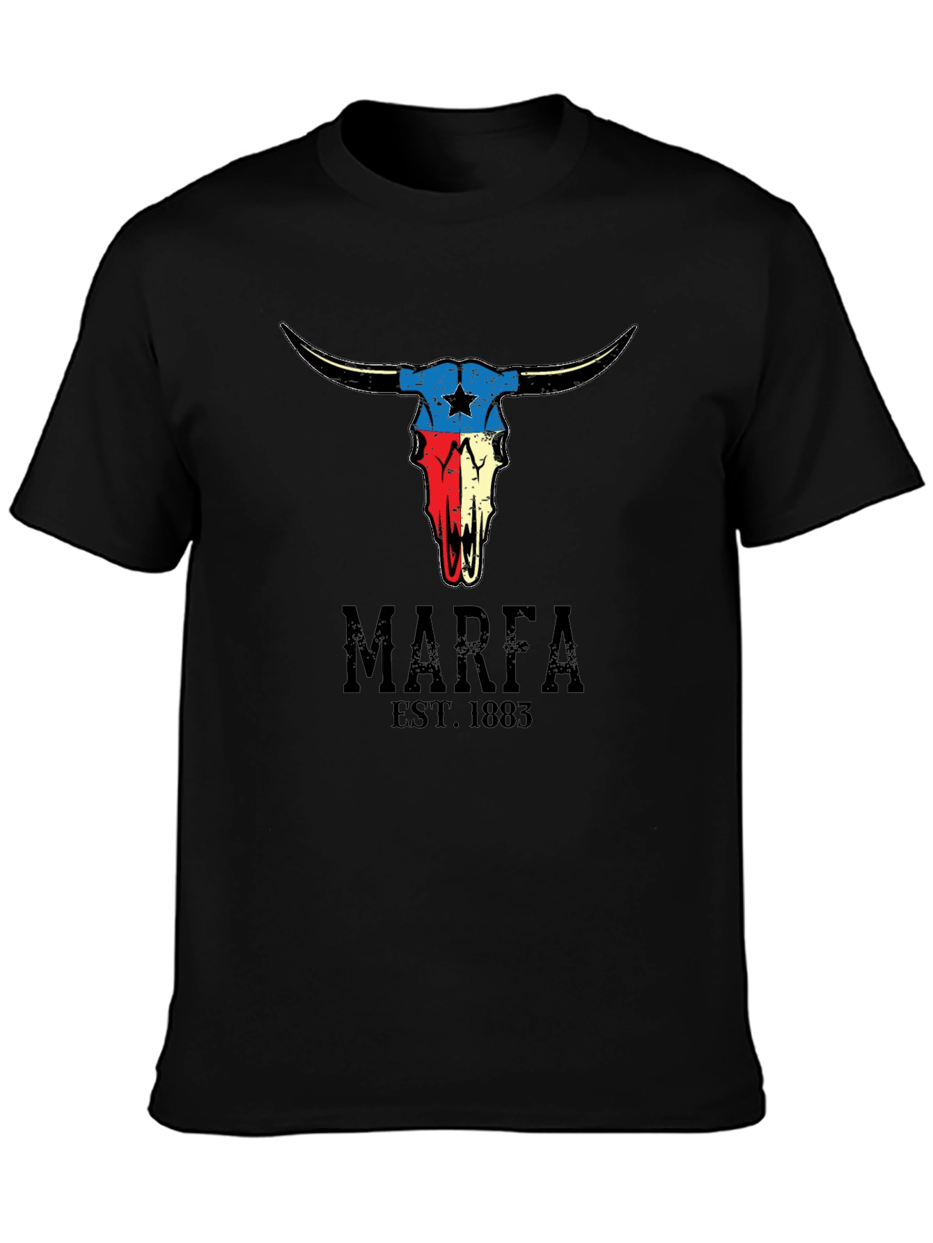 Marfa Texas Skull Graphic T-Shirt
