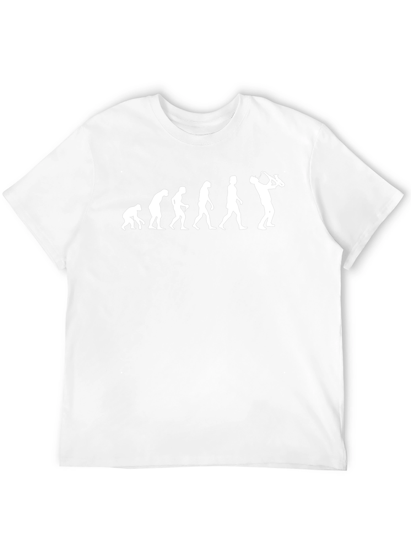 Evolution of Saxophone Player Black T-Shirt
