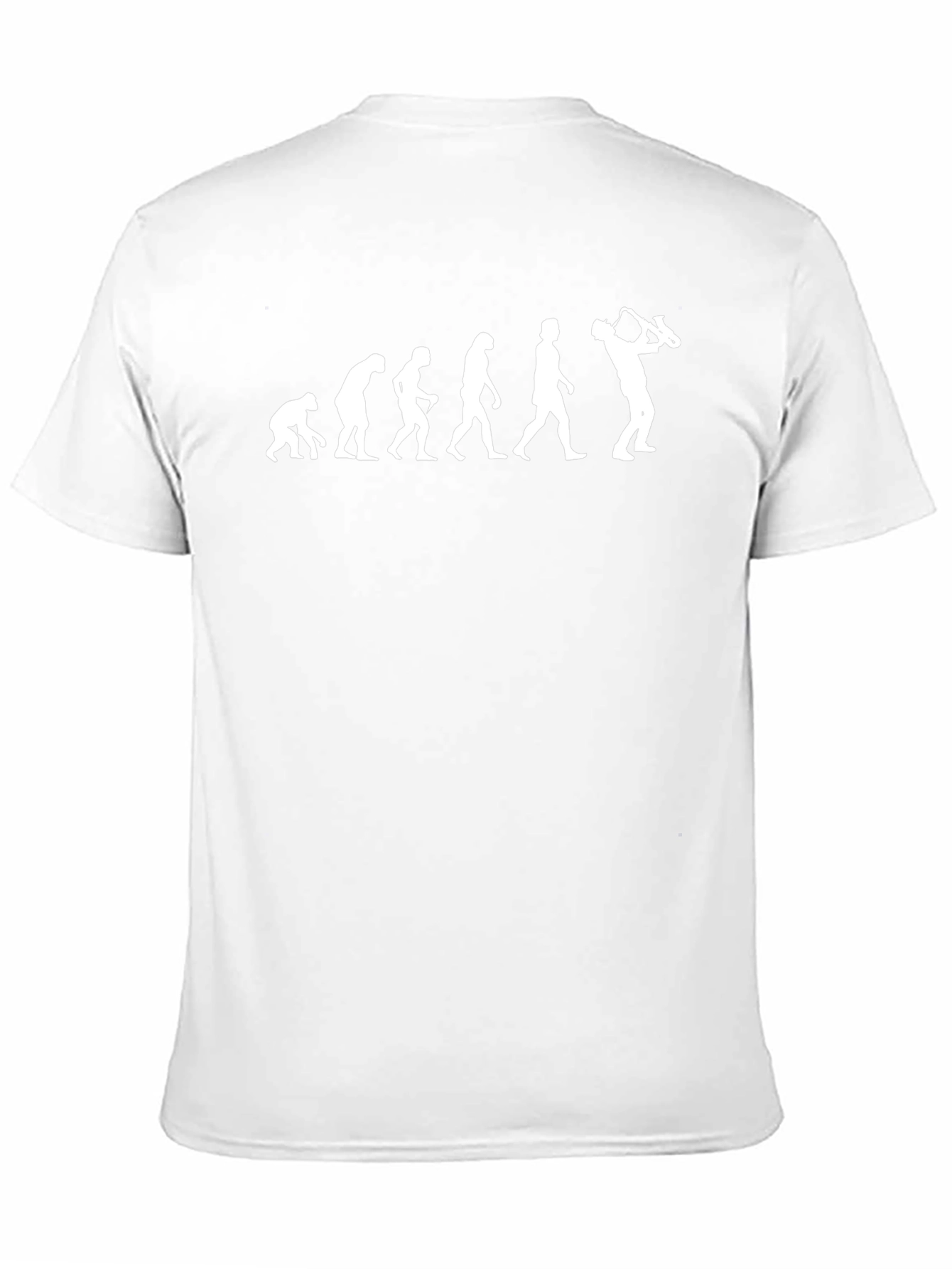 Evolution of Saxophone Player Black T-Shirt