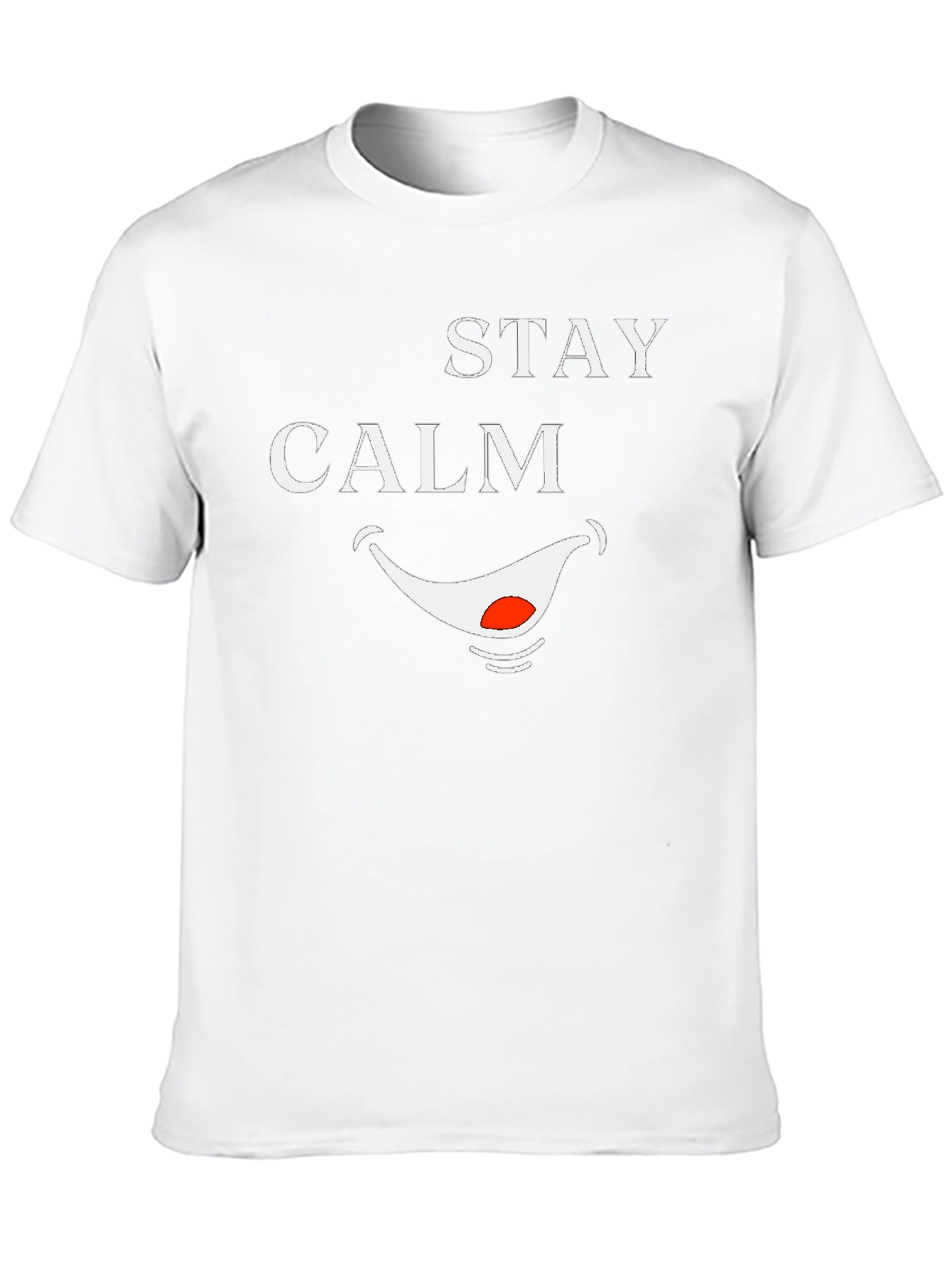 Stay Calm Smile T-Shirt - Funny Graphic Tee