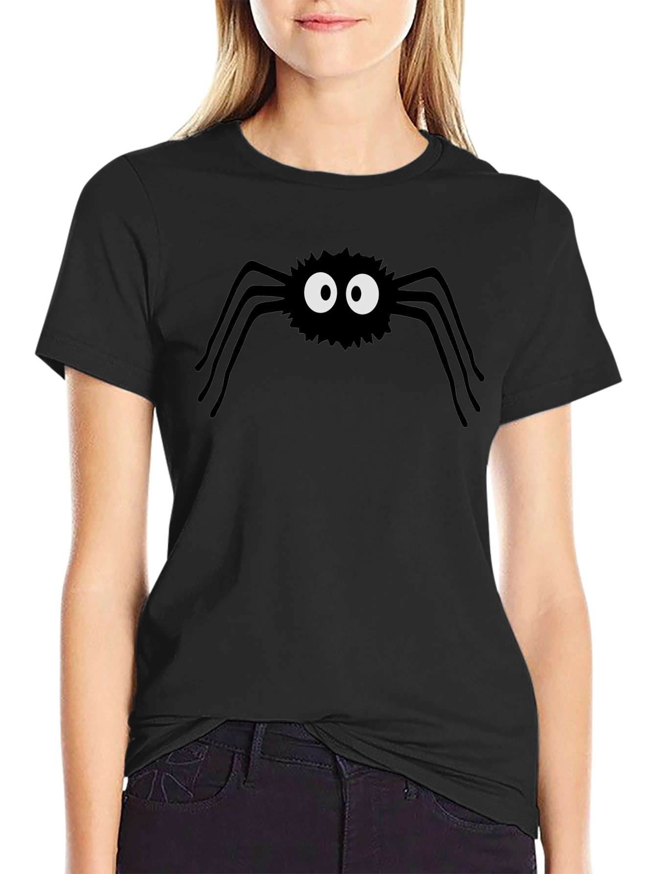 Spooky Spider Graphic Tee - Halloween Fun!
