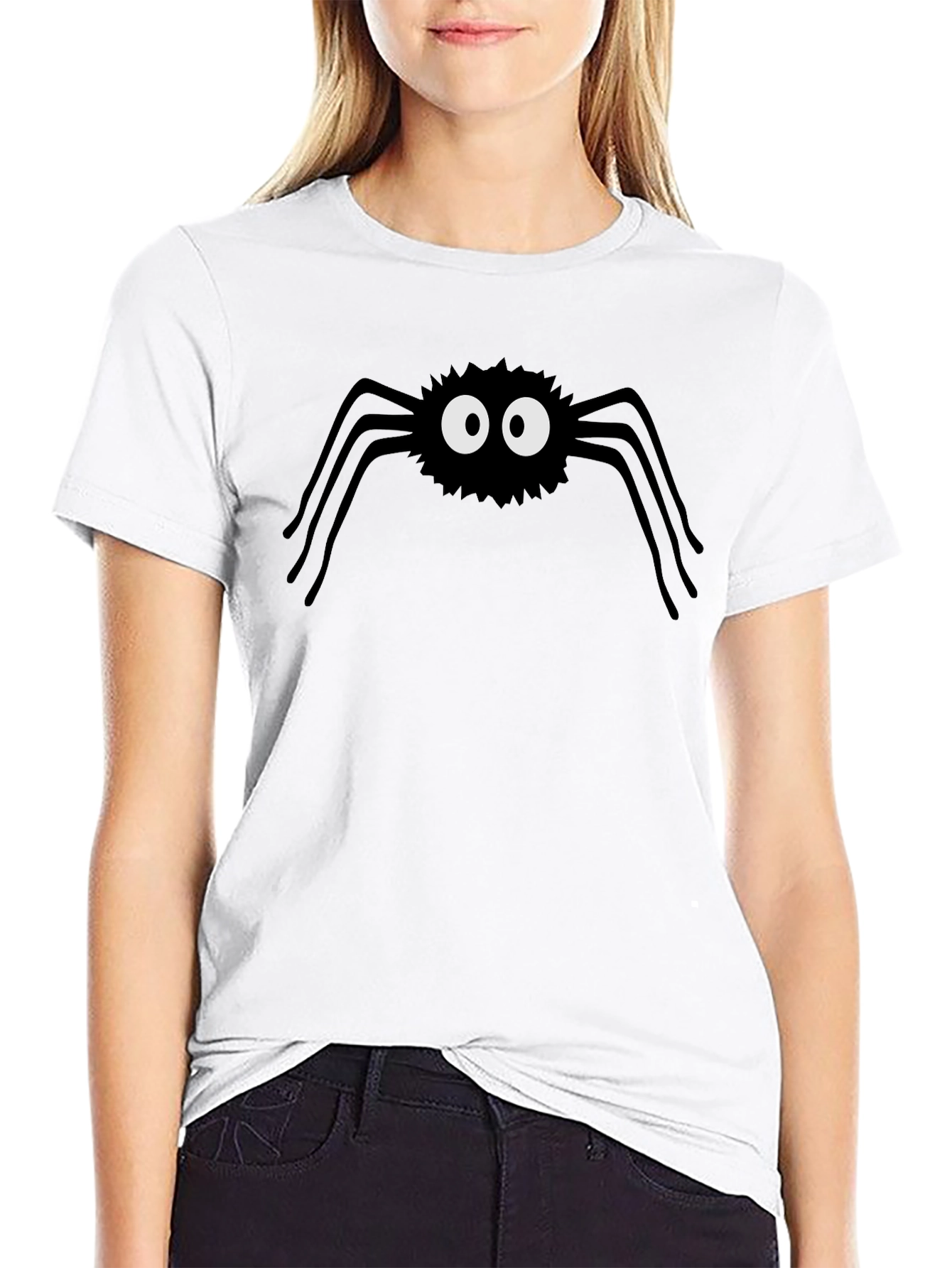 Spooky Spider Graphic Tee - Halloween Fun!