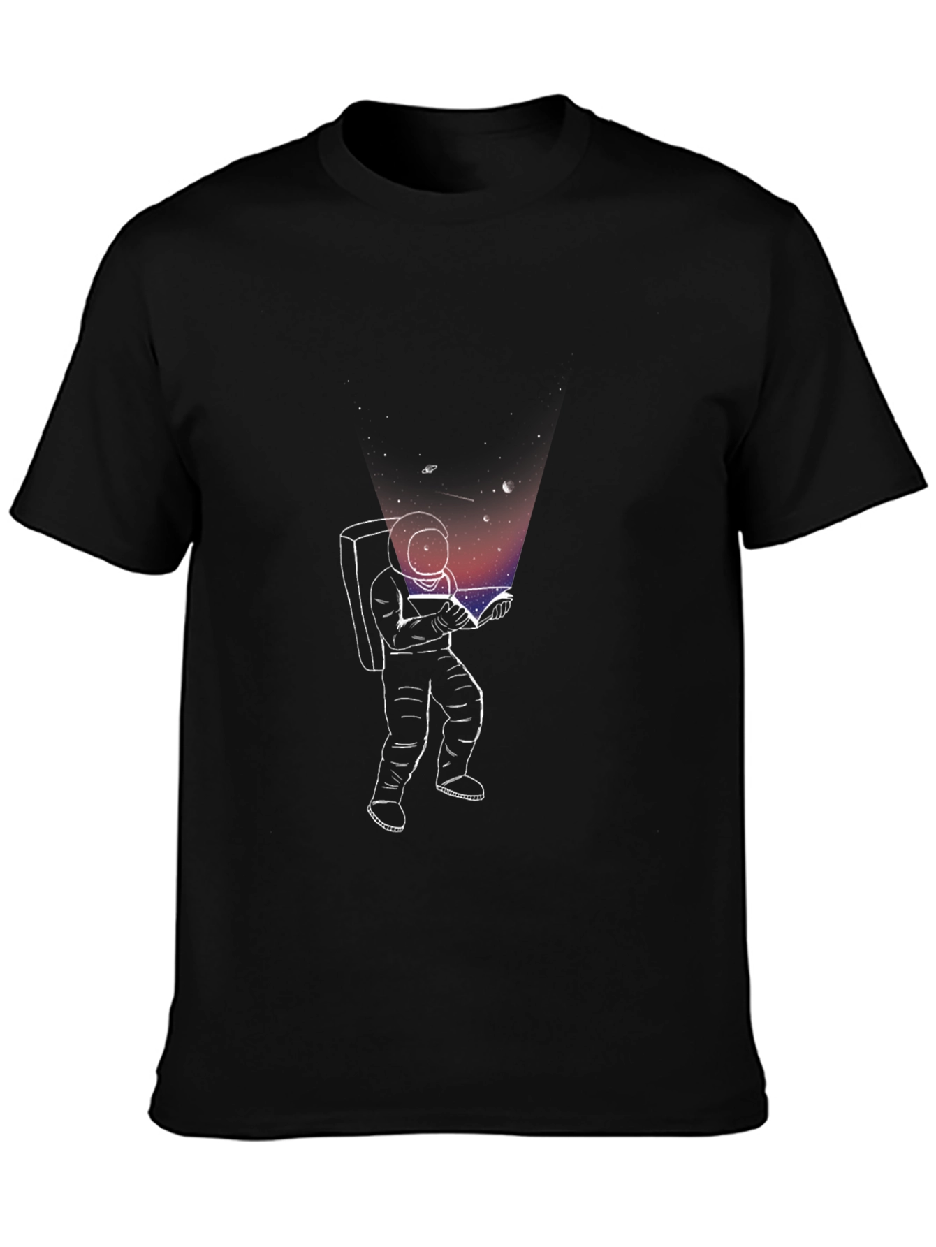 Astronaut Reading T-Shirt