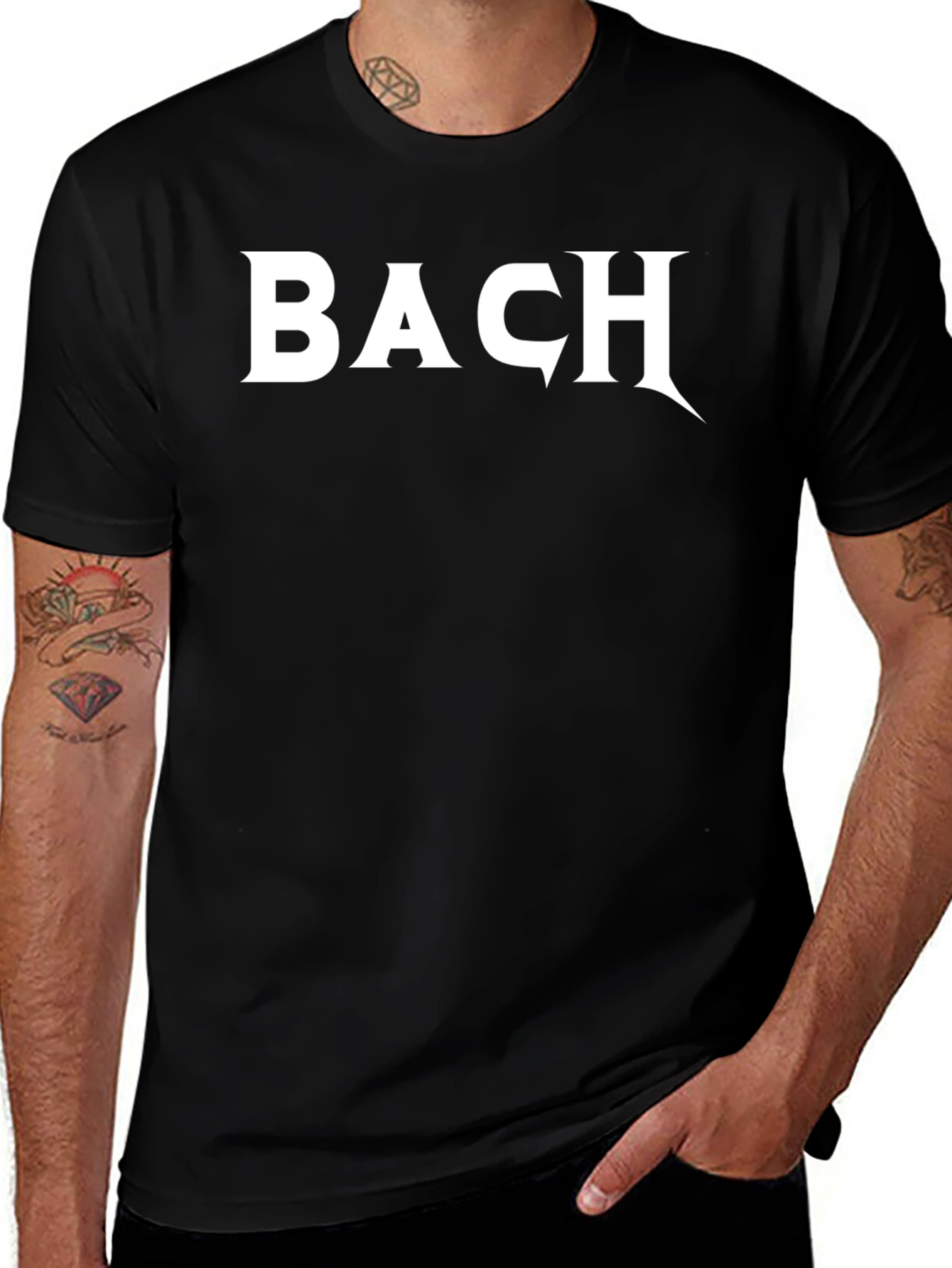 Bach T-Shirt - Black Cotton Music Tee