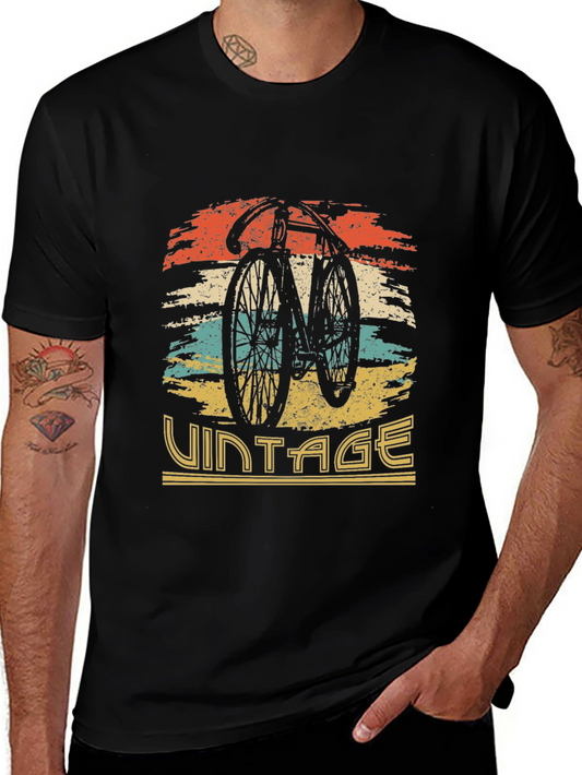 Vintage Bike Graphic T-Shirt - Cool Retro Design