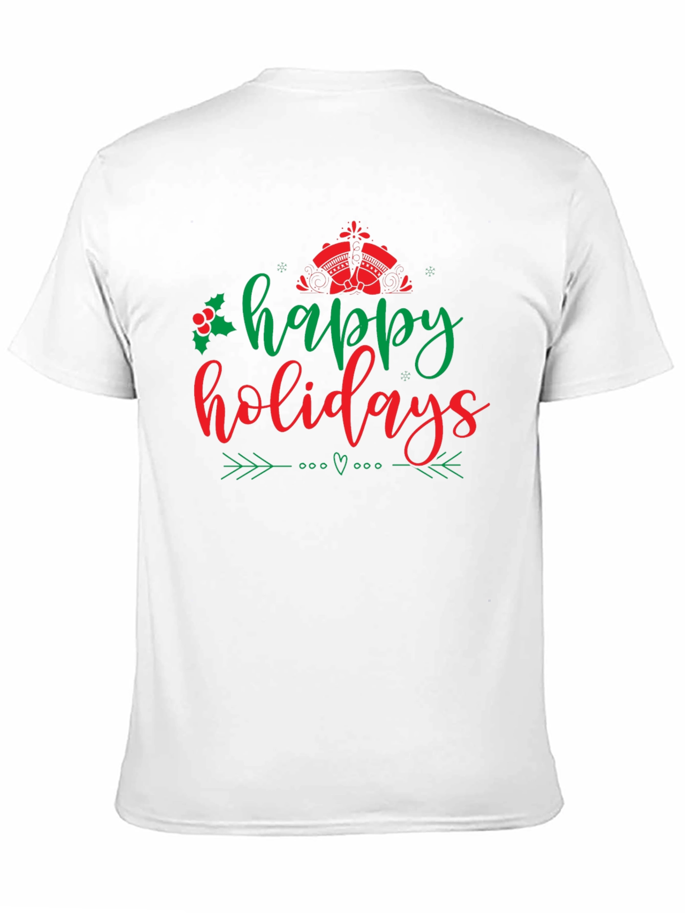Happy Holidays Graphic T-Shirt - Festive Holiday Apparel