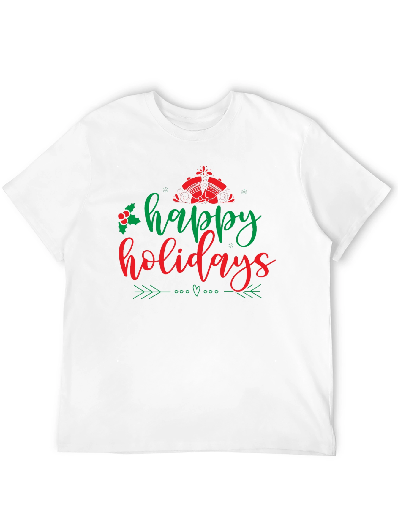 Happy Holidays Graphic T-Shirt - Festive Holiday Apparel