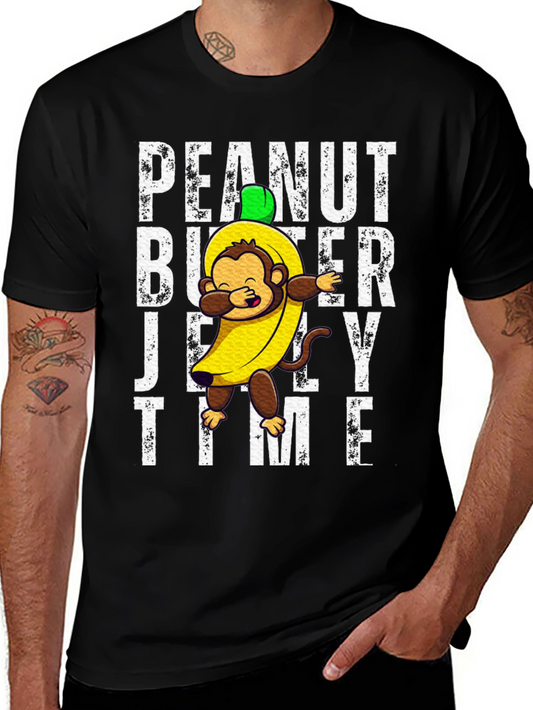 Peanut Butter Jelly Time Monkey T-Shirt