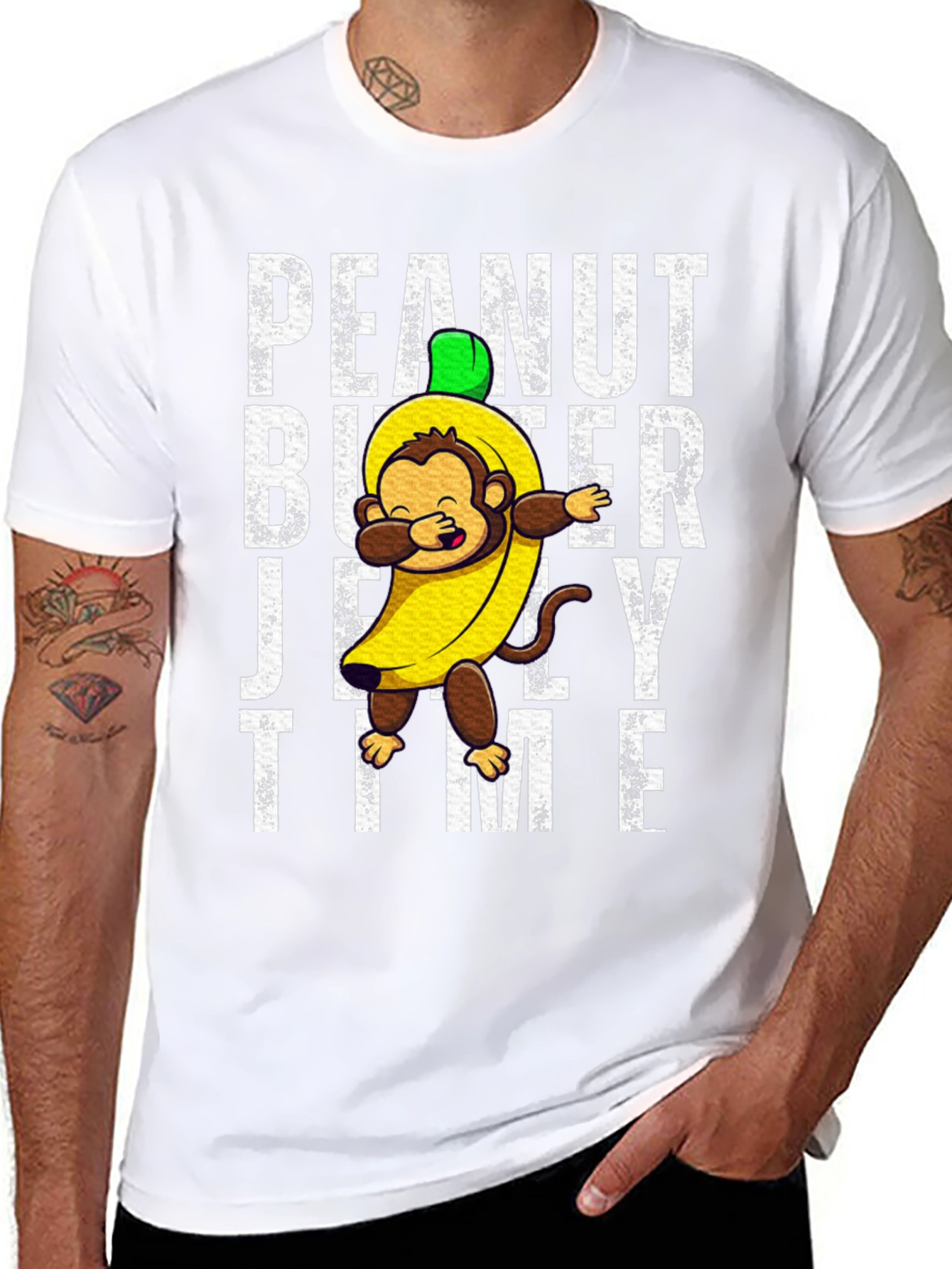Peanut Butter Jelly Time Monkey T-Shirt