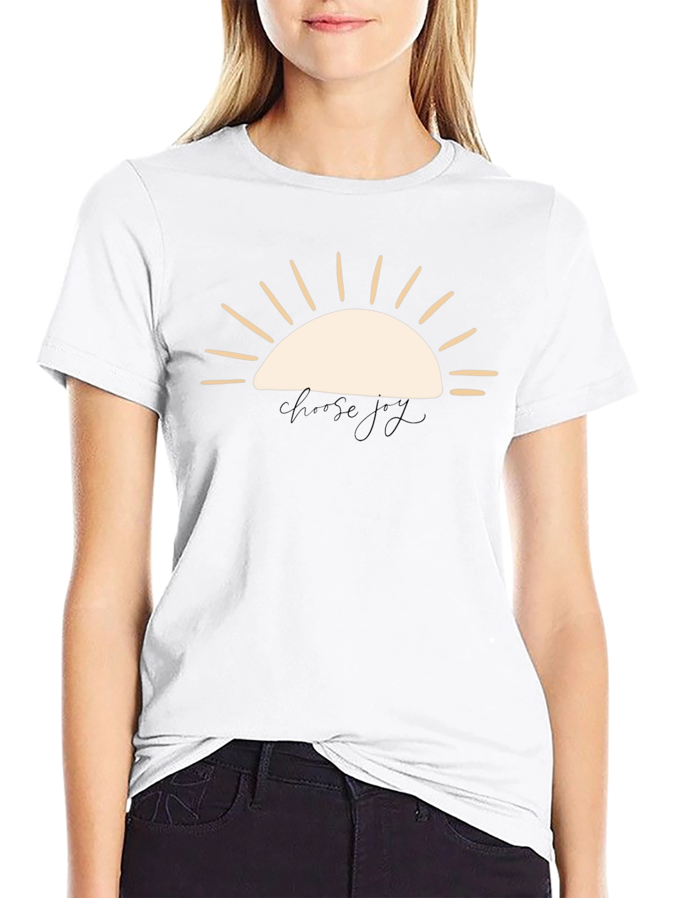 Choose Joy Graphic Tee - Black
