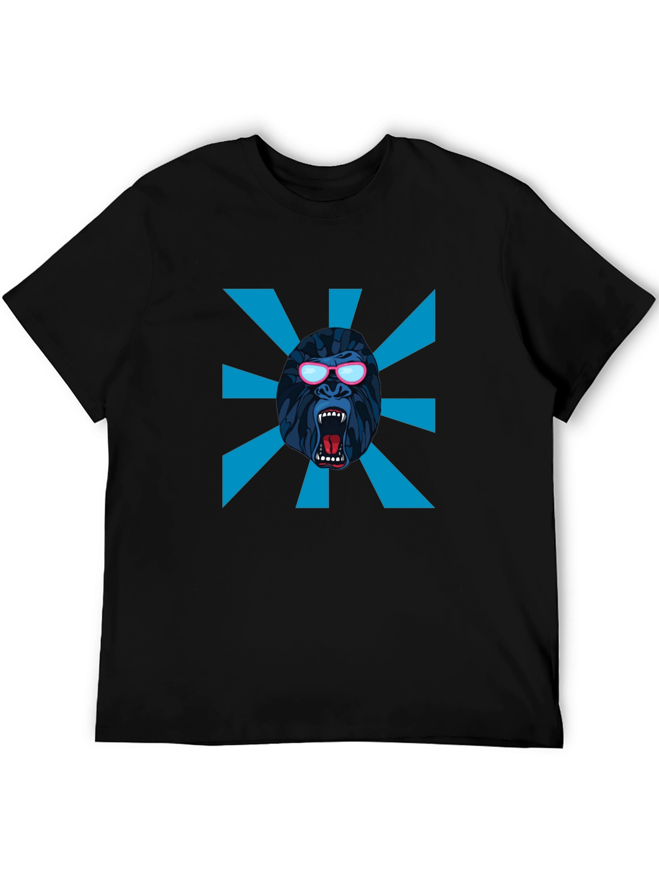 Cool Gorilla Graphic Tee - Black