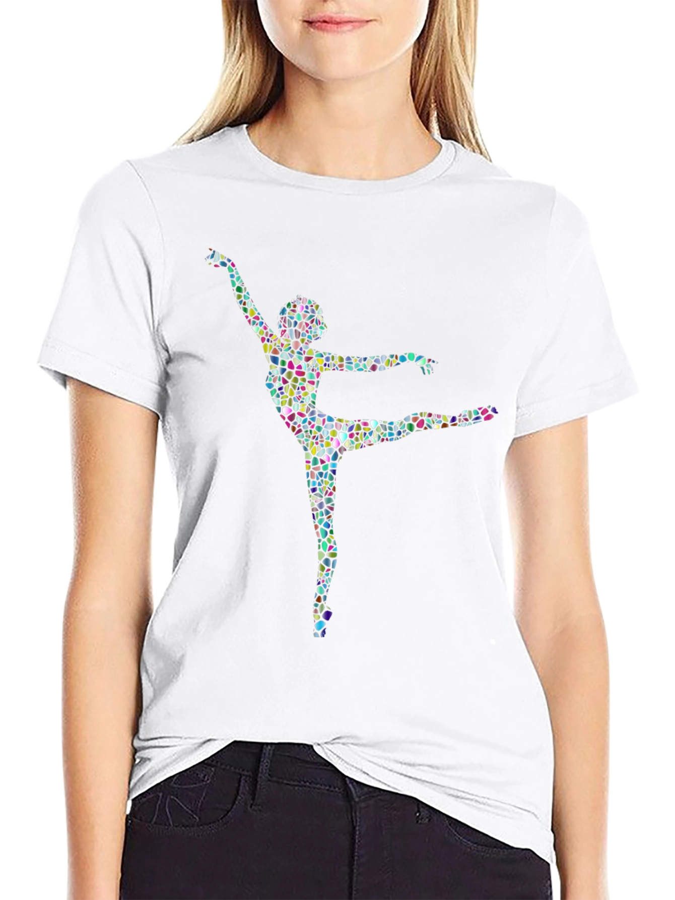 Ballerina Mosaic Black T-Shirt