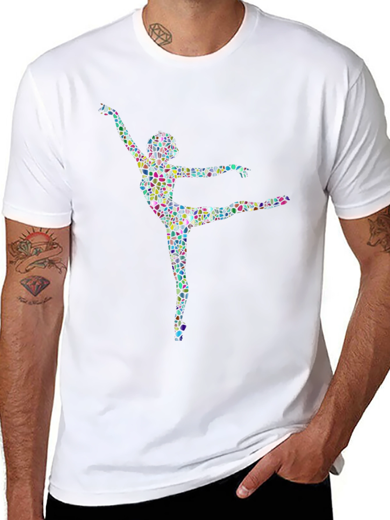 Ballerina Mosaic Black T-Shirt
