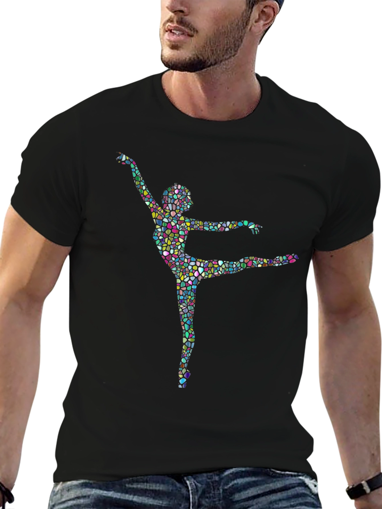 Ballerina Mosaic Black T-Shirt