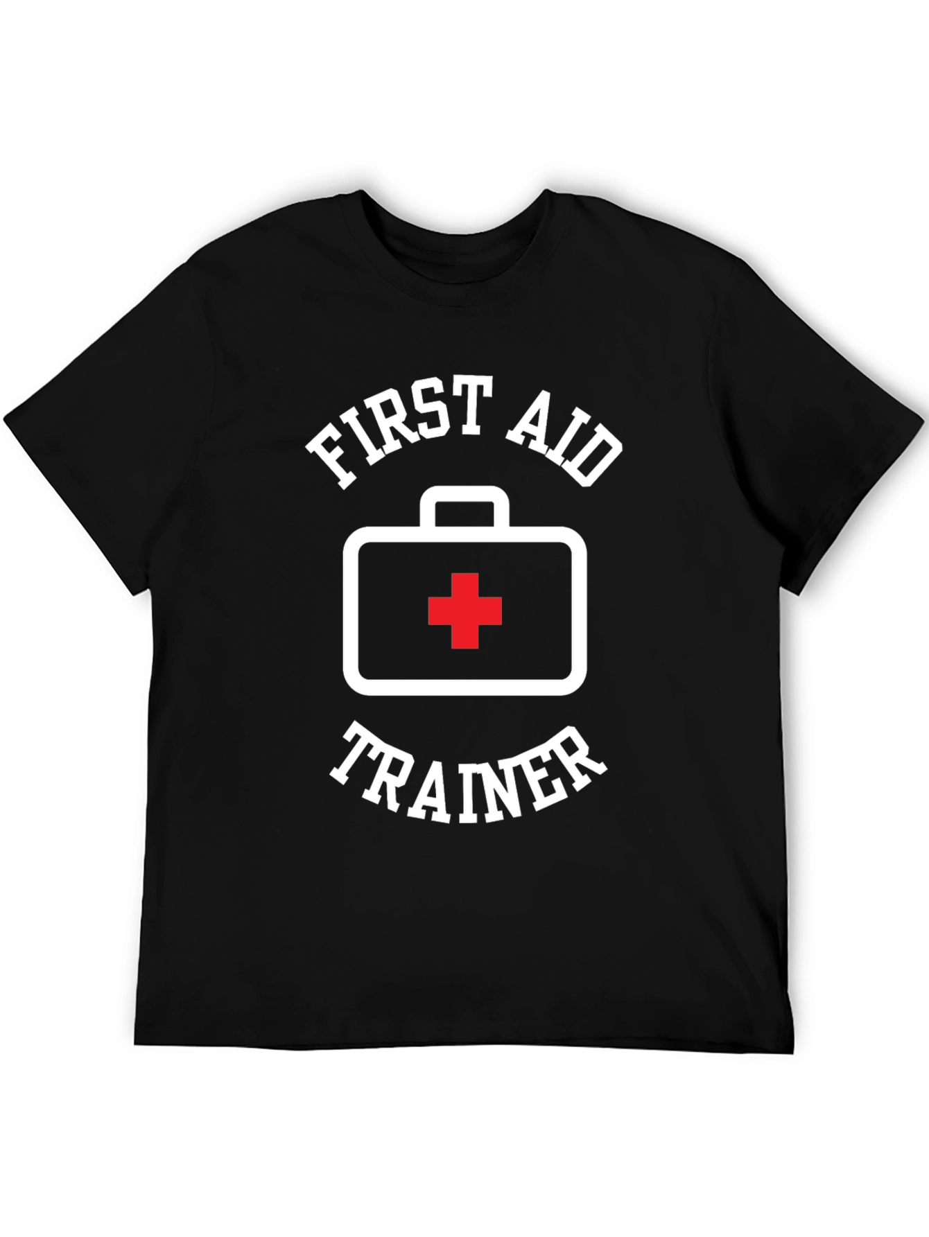 First Aid Trainer Black T-Shirt