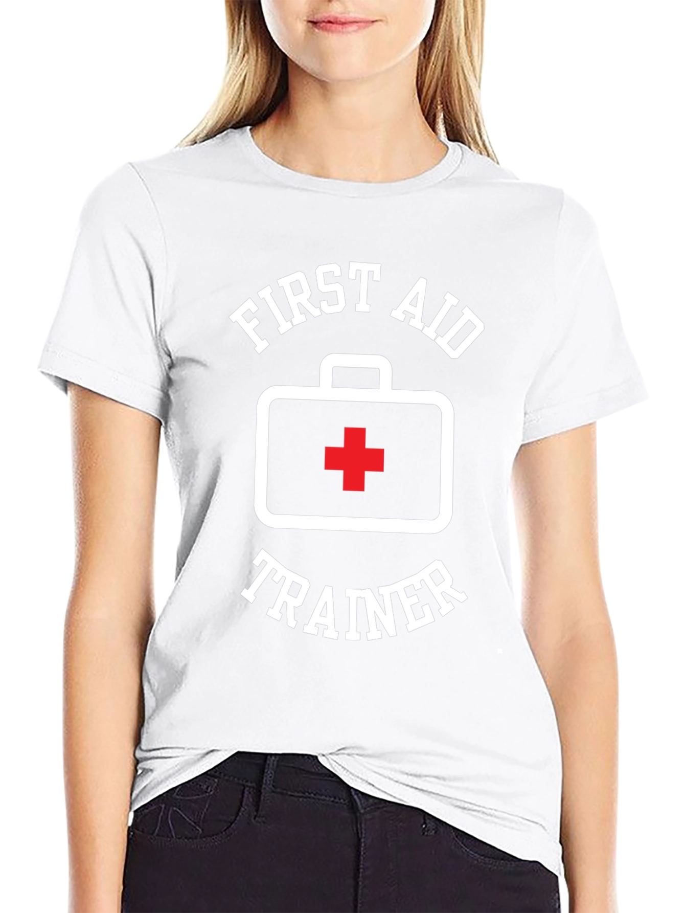 First Aid Trainer Black T-Shirt